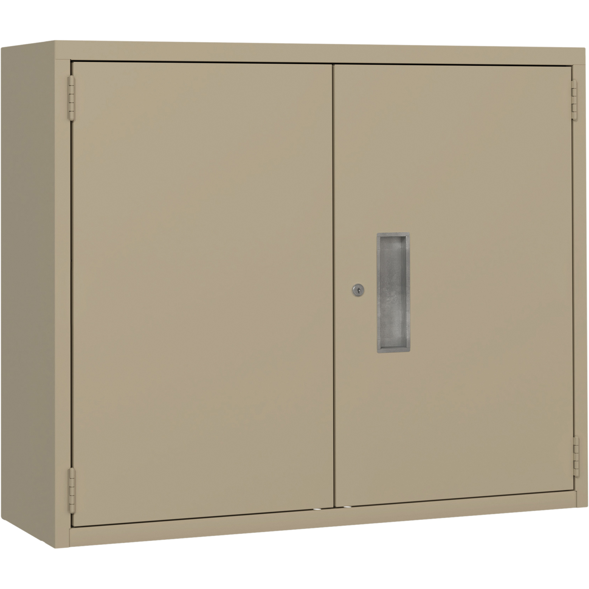 Armoire murale, Acier, 2 Tablettes, 30" h x 36" la x 12" P, Beige
