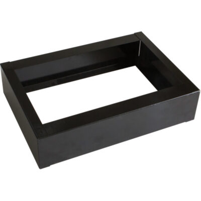 Base encastrée pour casiers robustes entièrement soudée ConcordeMC, 1 Blocs, 4" lo x 12" la x 17" p, Noir, Acier