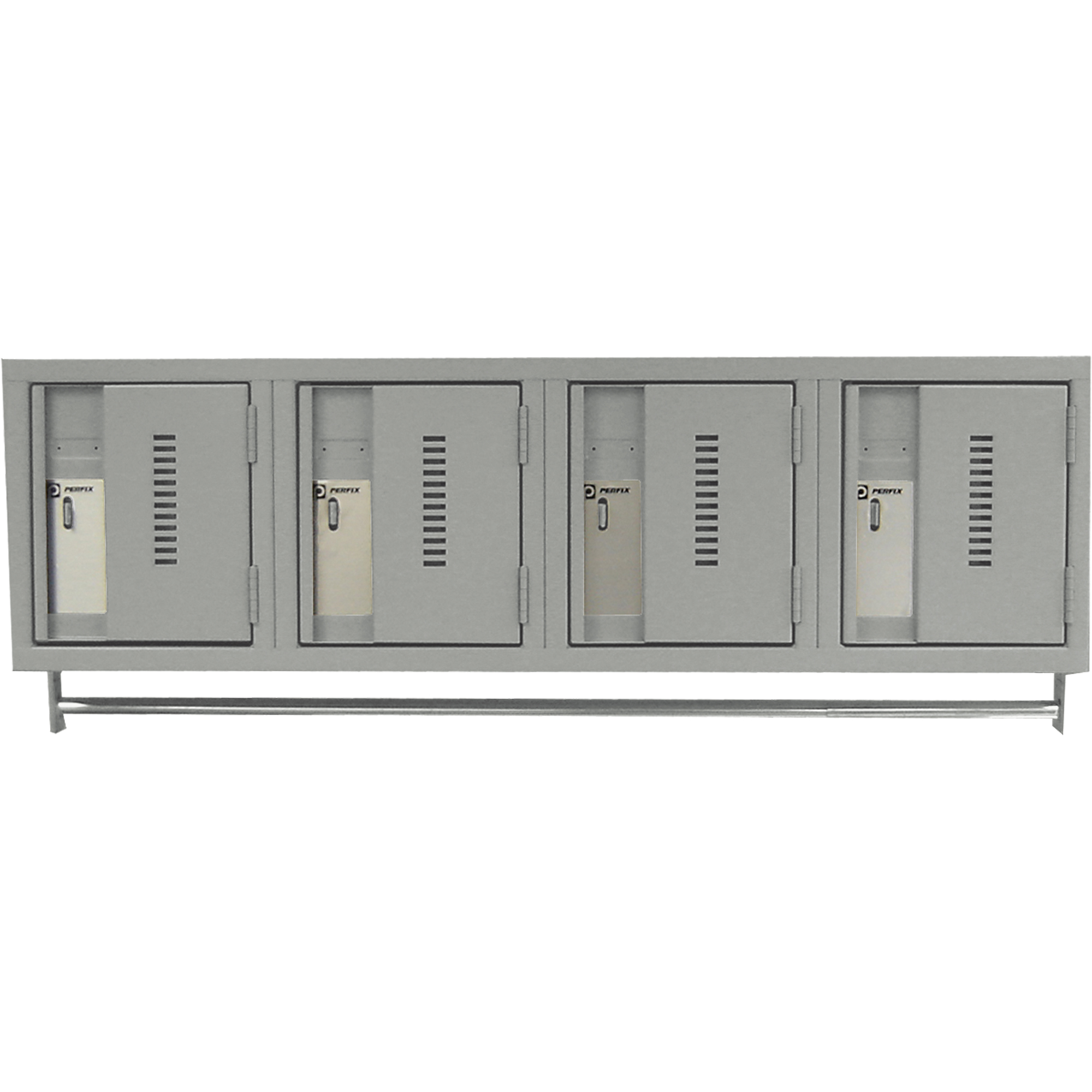 Casiers muraux robustes, Bloc de 4, 18" x 12" x 12", Acier