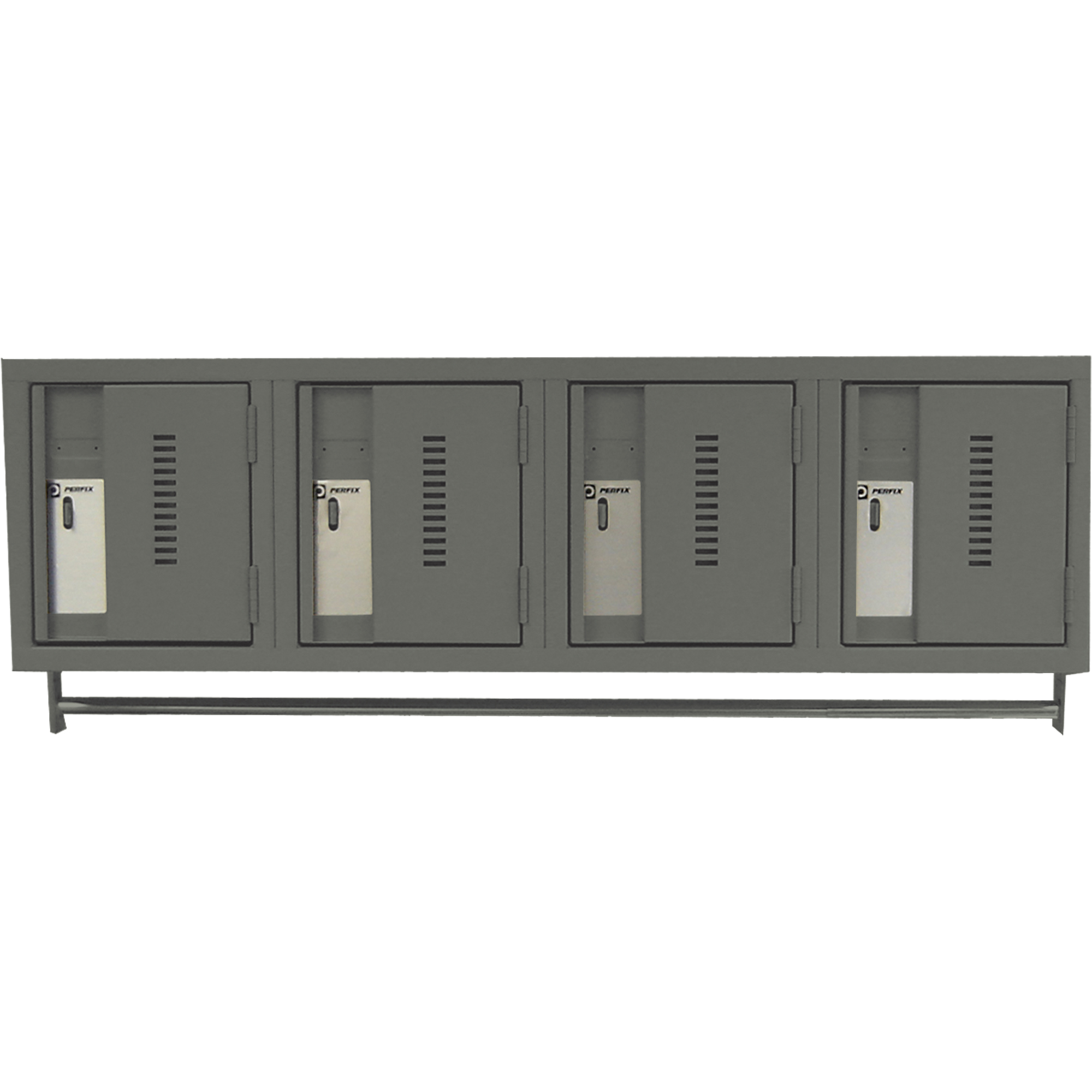 Casiers muraux robustes, Bloc de 4, 18" x 12" x 12", Acier