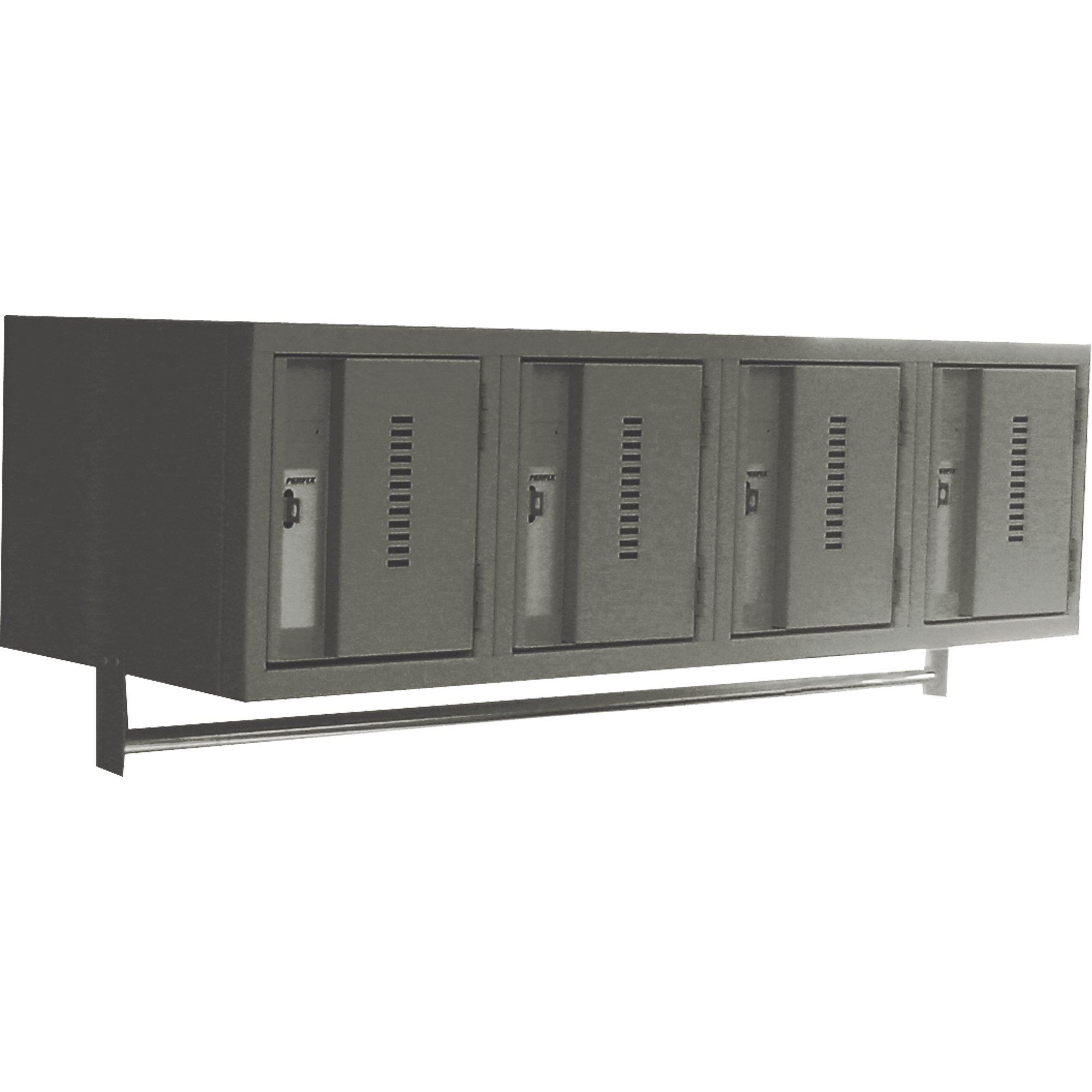 Casiers muraux robustes, Bloc de 4, 18" x 12" x 12", Acier – Image 2