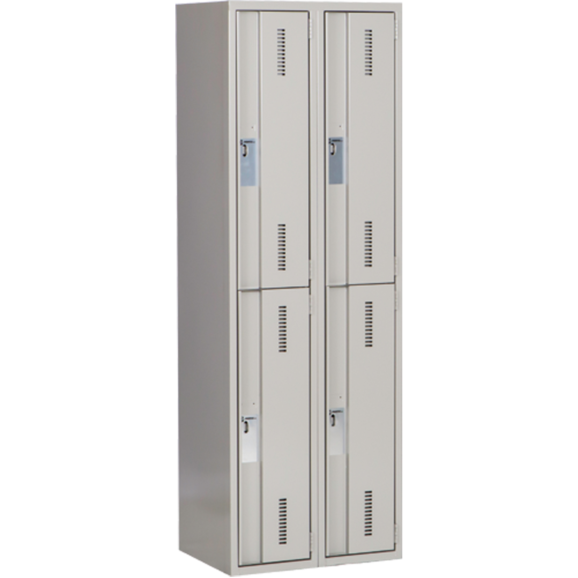 Casiers robustes ConcordeMC, 2 niveaux, Bloc de 2, 24" x 18" x 72", Acier, Gris, Soudé (assemblé)