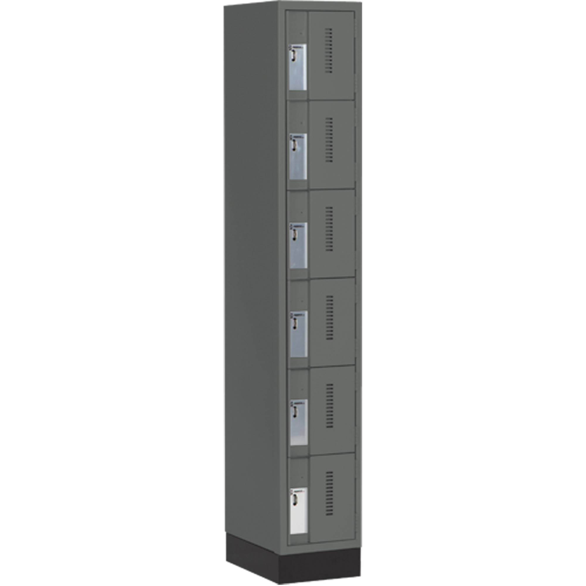 Casiers robustes ConcordeMC, 6 niveaux, 12" x 18" x 76", Acier, Charbon, Soudé (assemblé)