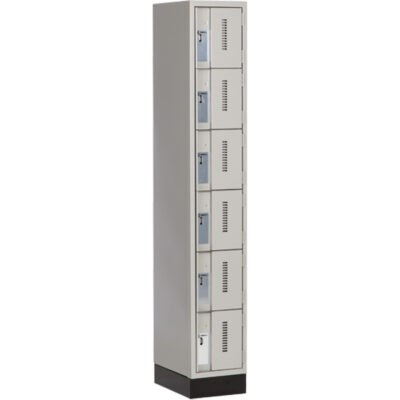Casiers robustes ConcordeMC, 6 niveaux, 12" x 18" x 76", Acier, Gris, Soudé (assemblé)
