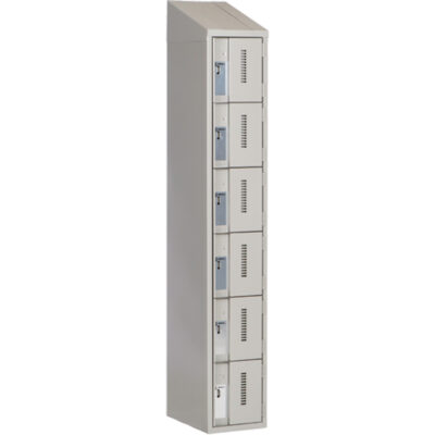 Casiers robustes ConcordeMC, 6 niveaux, 12" x 18" x 78", Acier, Gris, Soudé (assemblé)