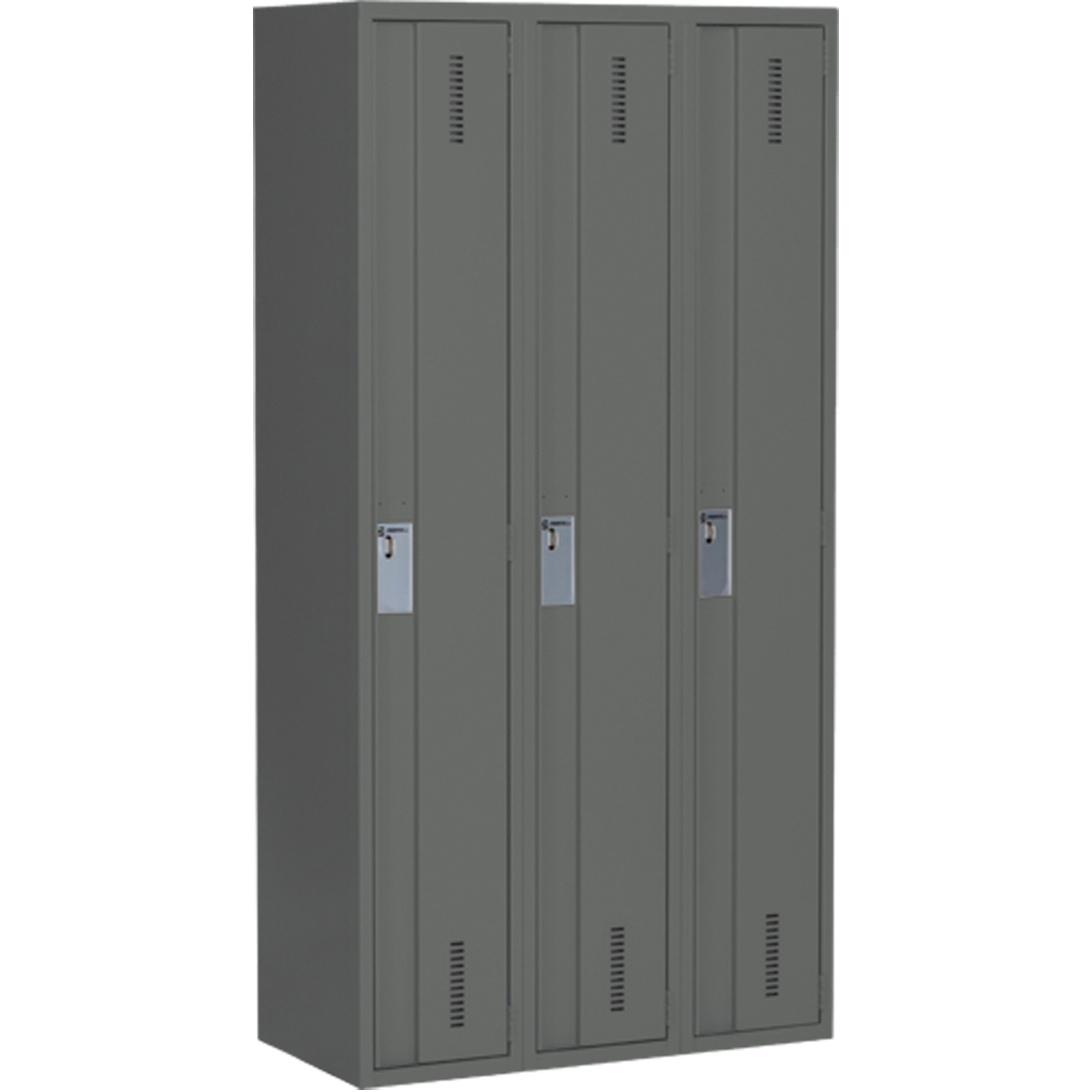 Casiers robustes ConcordeMC, Bloc de 3, 36" x 18" x 72", Acier, Charbon, Soudé (assemblé)