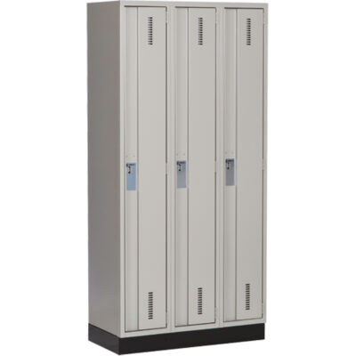 Casiers robustes ConcordeMC, Bloc de 3, 36" x 18" x 76", Acier, Gris, Soudé (assemblé)