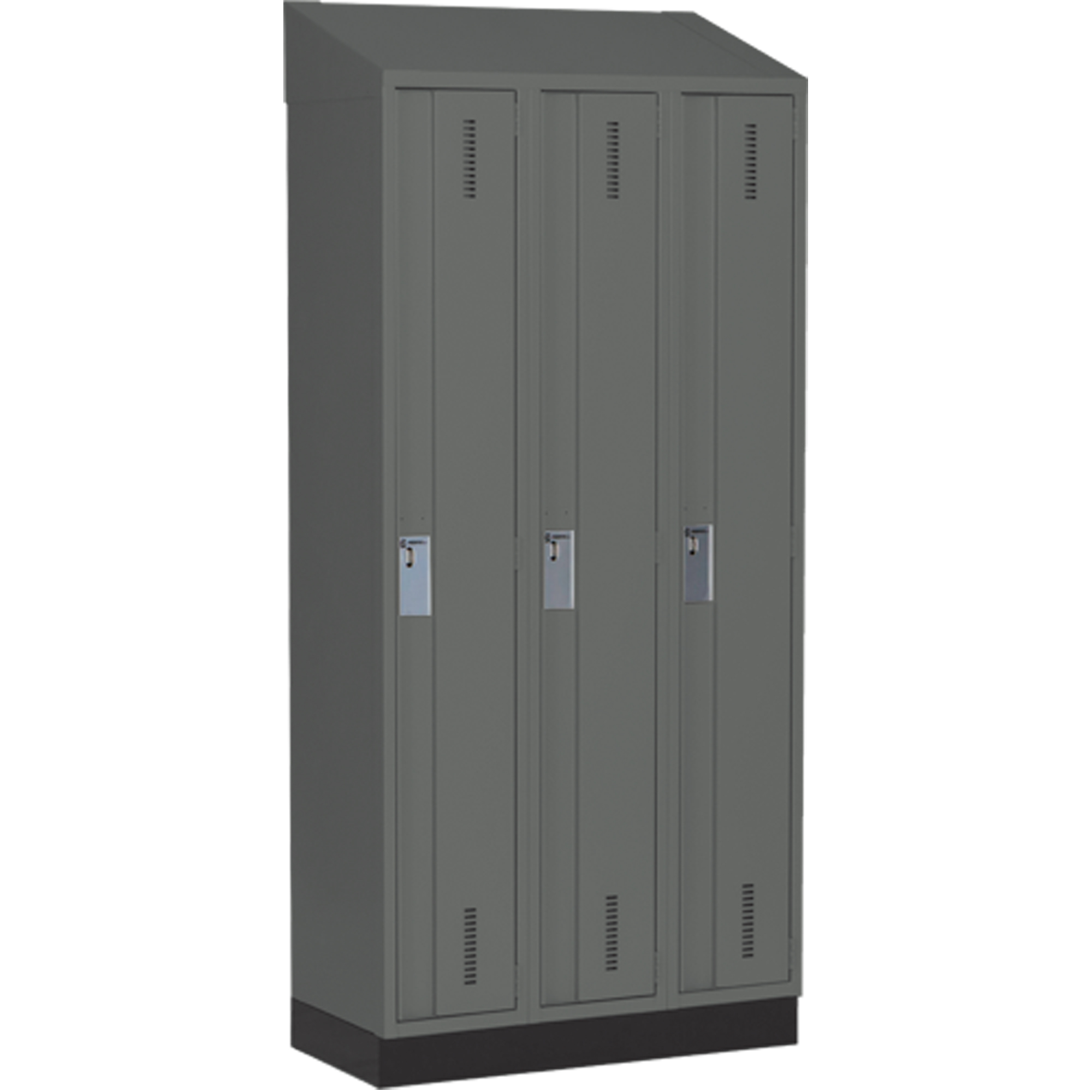 Casiers robustes ConcordeMC, Bloc de 3, 36" x 18" x 82", Acier, Charbon, Soudé (assemblé)