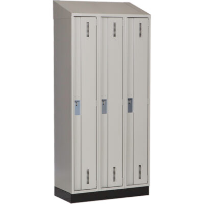 Casiers robustes ConcordeMC, Bloc de 3, 36" x 18" x 82", Acier, Gris, Soudé (assemblé)