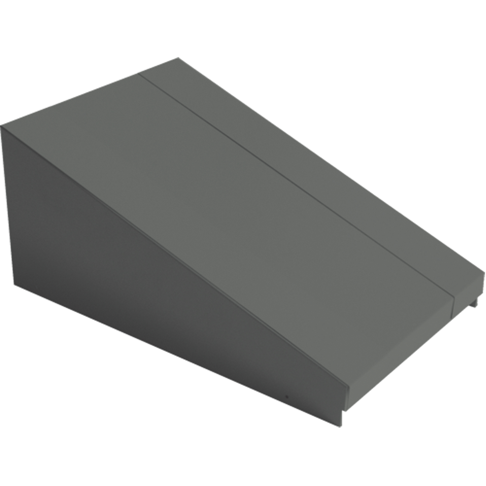 Dessus incliné pour casiers robustes entièrement soudé ConcordeMC, Bloc de 1, 18" p x 12" la x 6" ha, Acier