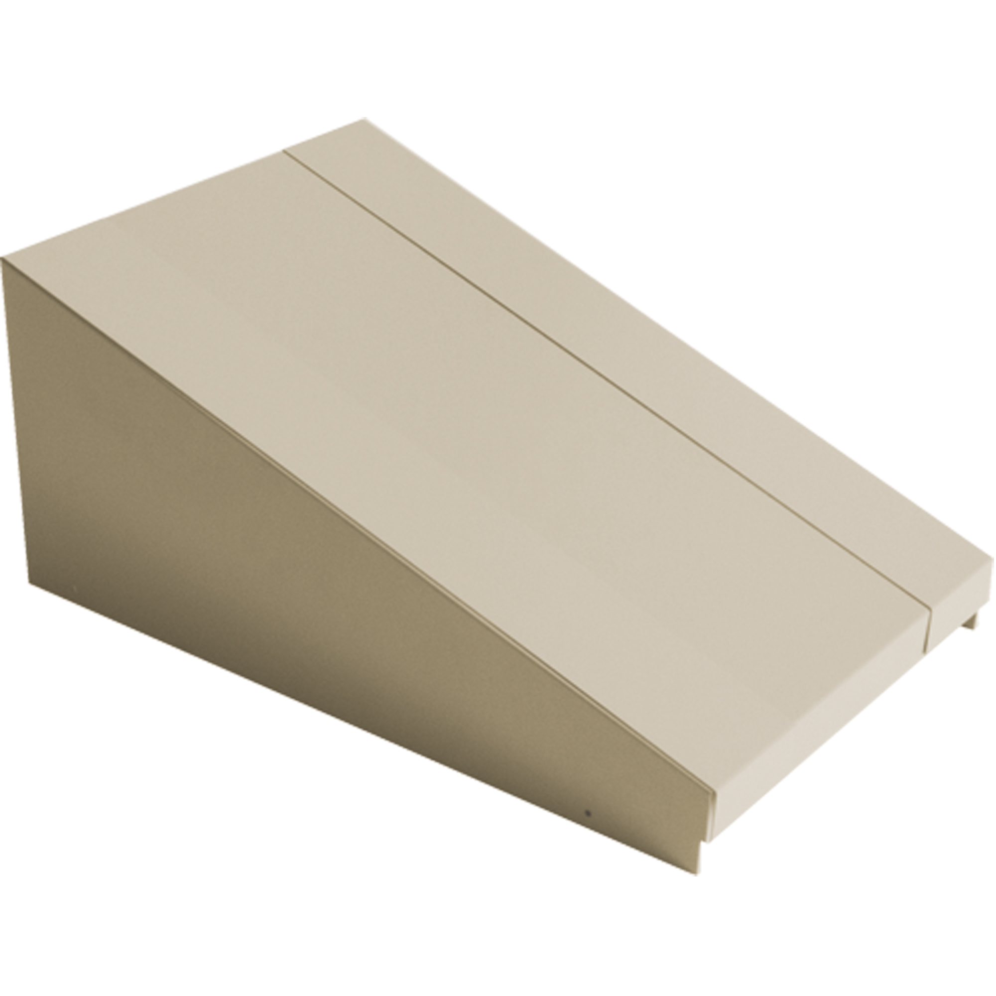 Dessus incliné pour casiers robustes entièrement soudé ConcordeMC, Bloc de 1, 18" p x 12" la x 6" ha, Beige, Acier