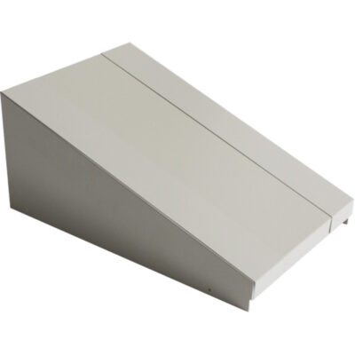 Dessus incliné pour casiers robustes entièrement soudé ConcordeMC, Bloc de 1, 18" p x 12" la x 6" ha, Gris, Acier