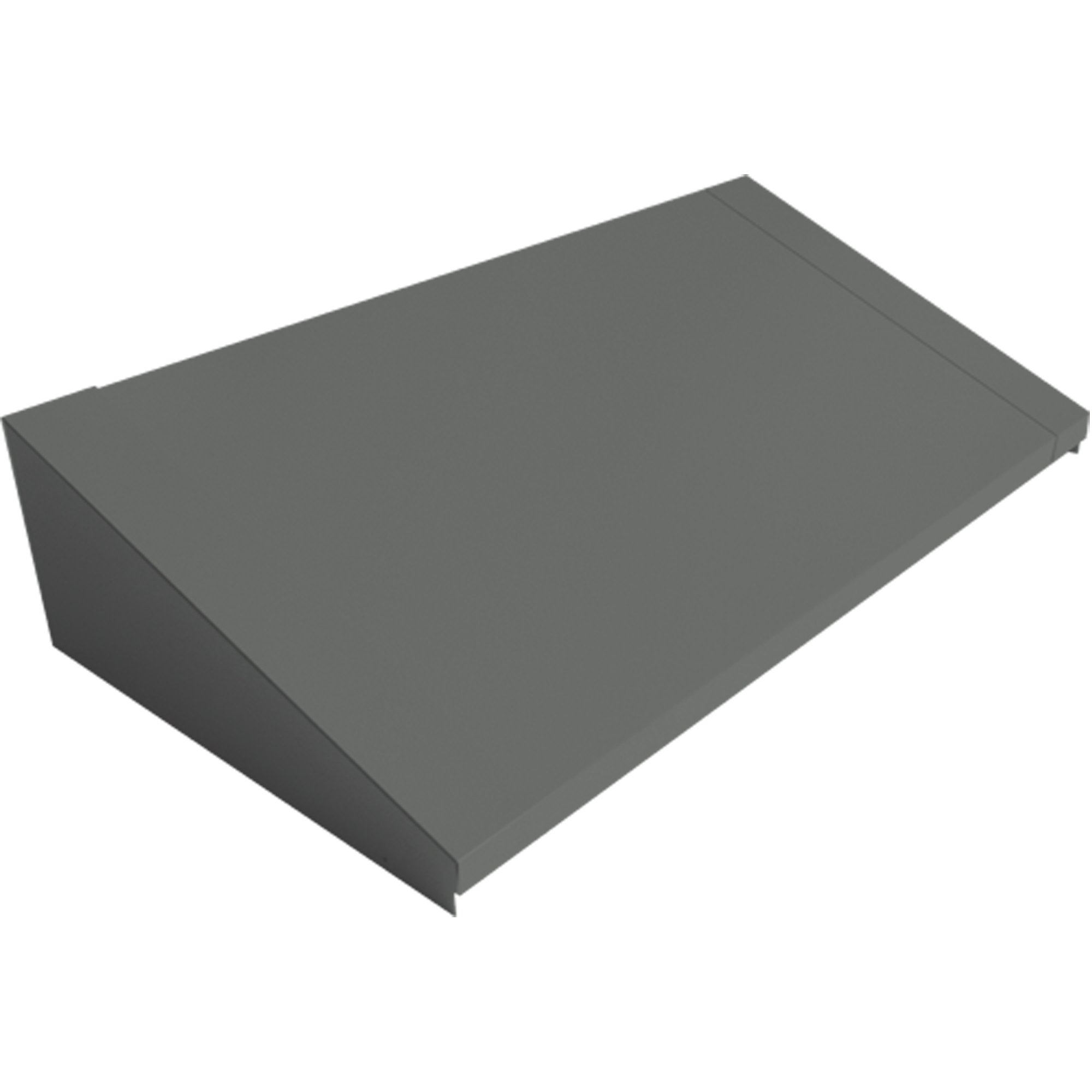 Dessus incliné pour casiers robustes entièrement soudé ConcordeMC, Bloc de 3, 18" p x 36" la x 6" ha, Acier