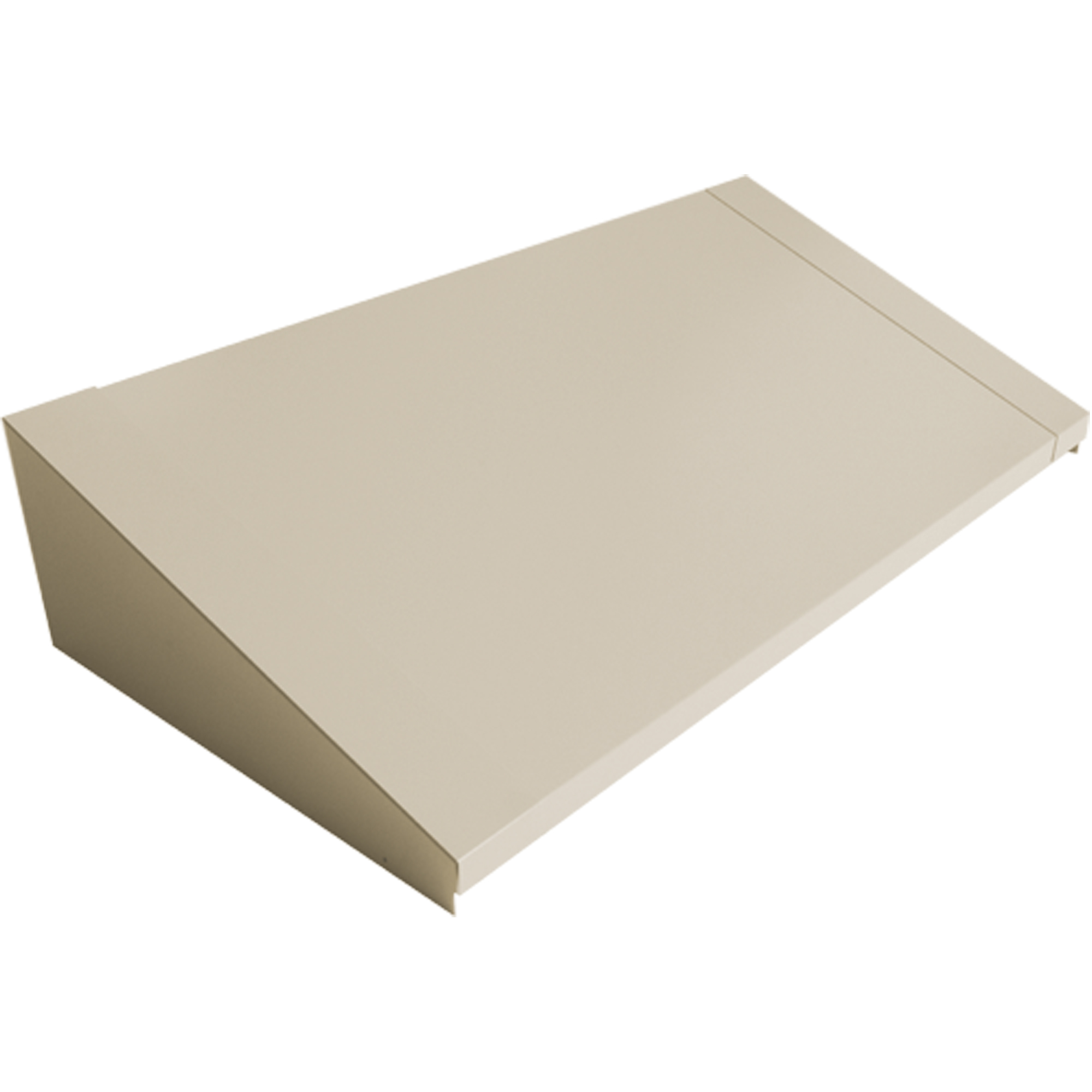 Dessus incliné pour casiers robustes entièrement soudé ConcordeMC, Bloc de 3, 18" p x 36" la x 6" ha, Beige, Acier