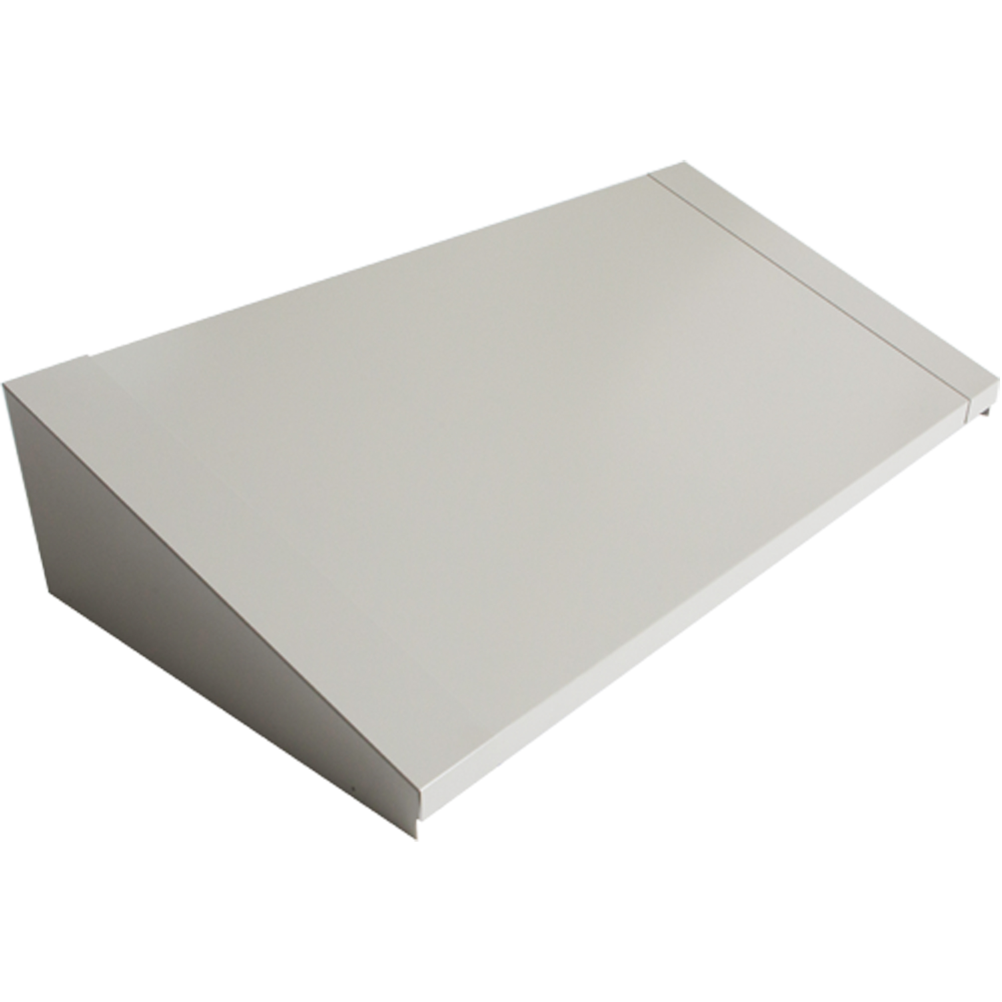 Dessus incliné pour casiers robustes entièrement soudé ConcordeMC, Bloc de 3, 18" p x 36" la x 6" ha, Gris, Acier