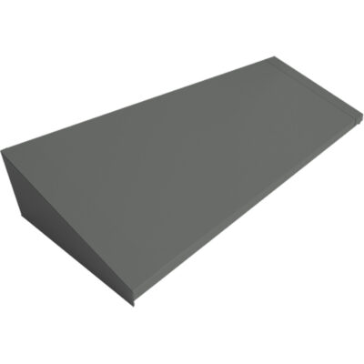 Dessus incliné pour casiers robustes entièrement soudé ConcordeMC, Bloc de 4, 18" p x 48" la x 6" ha, Acier