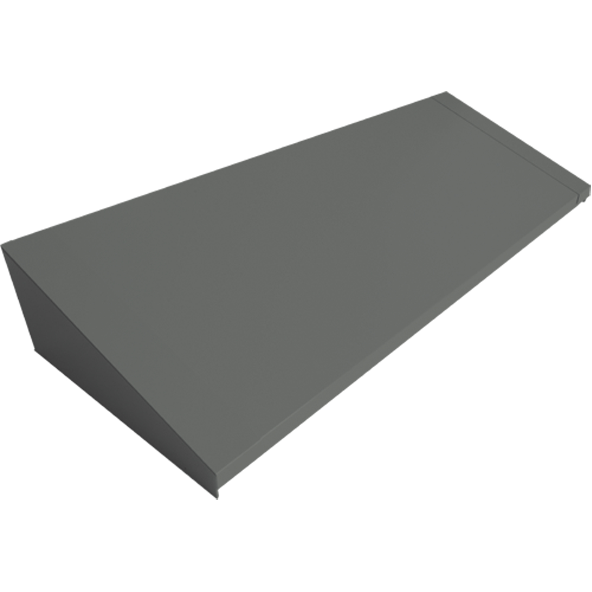Dessus incliné pour casiers robustes entièrement soudé ConcordeMC, Bloc de 4, 18" p x 48" la x 6" ha, Acier