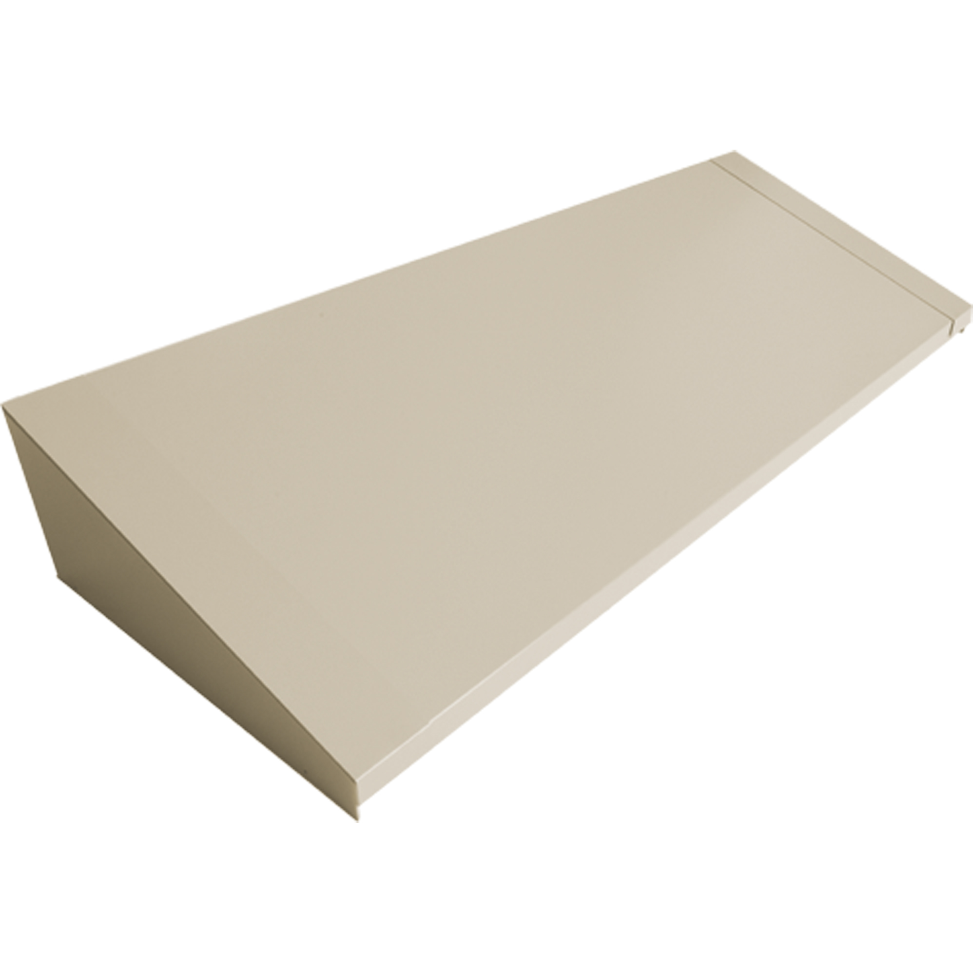 Dessus incliné pour casiers robustes entièrement soudé ConcordeMC, Bloc de 4, 18" p x 48" la x 6" ha, Beige, Acier