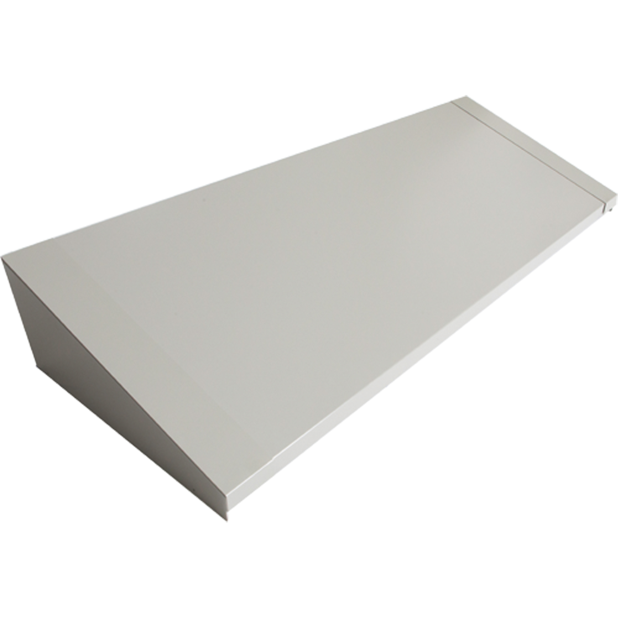 Dessus incliné pour casiers robustes entièrement soudé ConcordeMC, Bloc de 4, 18" p x 48" la x 6" ha, Gris, Acier