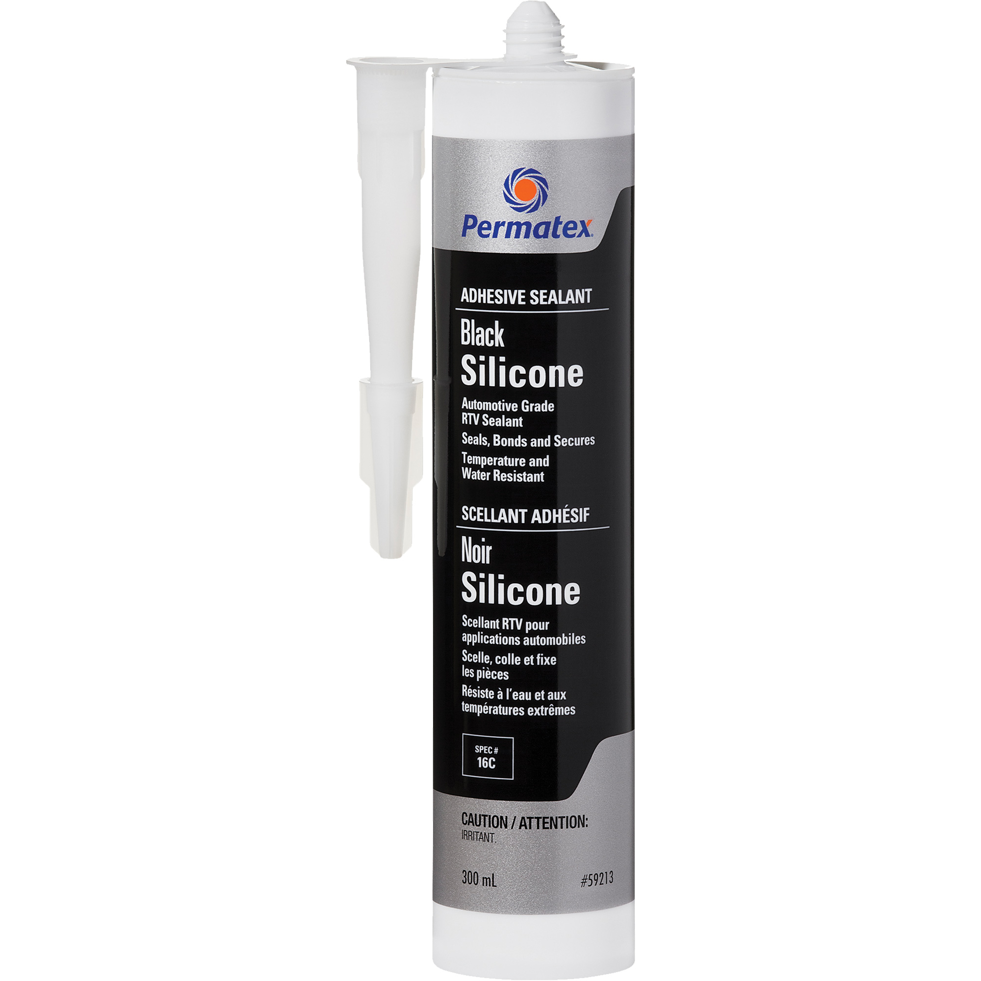 Scellant adhésif RTV, 300 ml, Cartouche, Noir