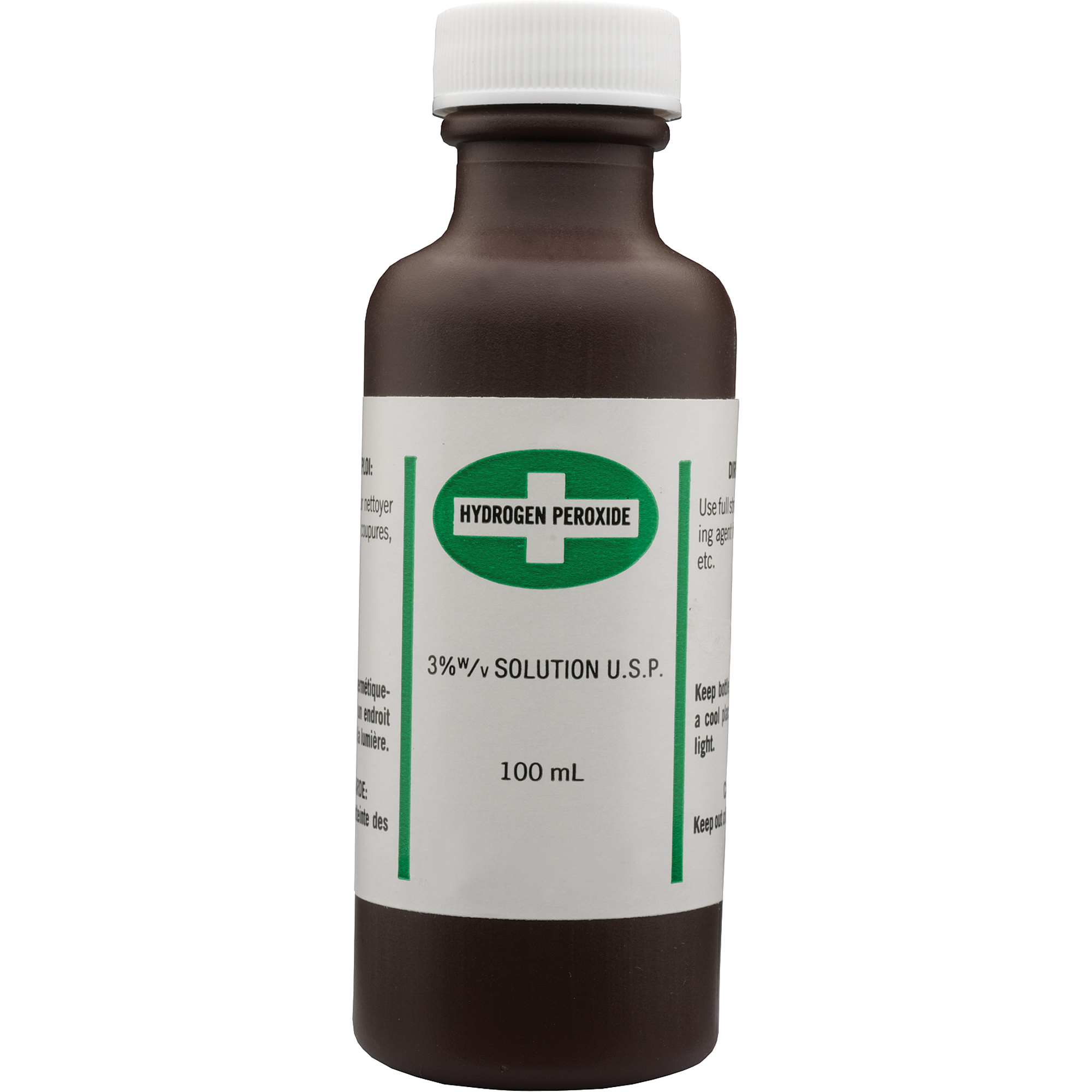Peroxyde d'hydrogène 3% USP, Liquide, Antiseptique
