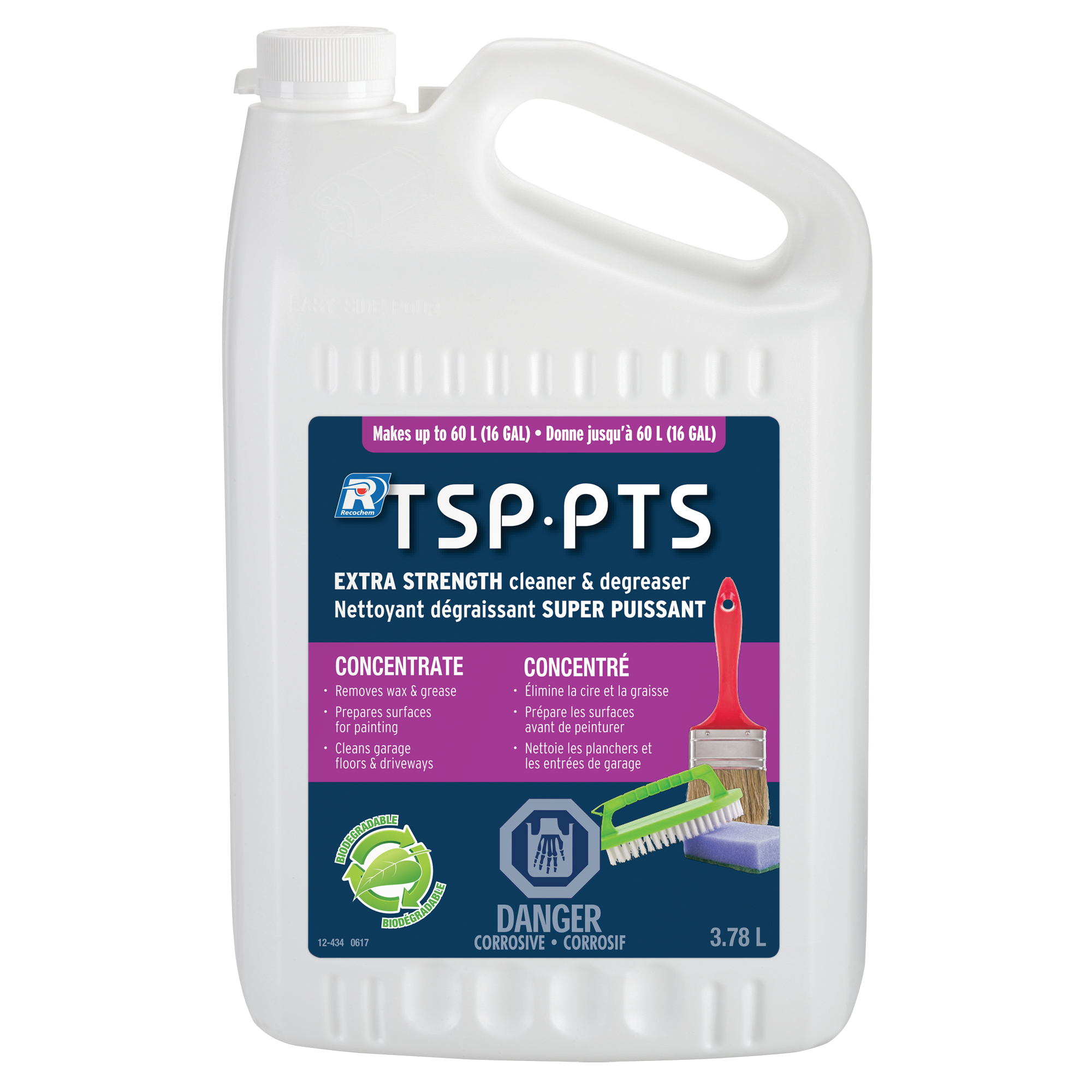 Phosphate trisodique (T.S.P.) nettoyant liquide concentré, 3,78 L, Cruche