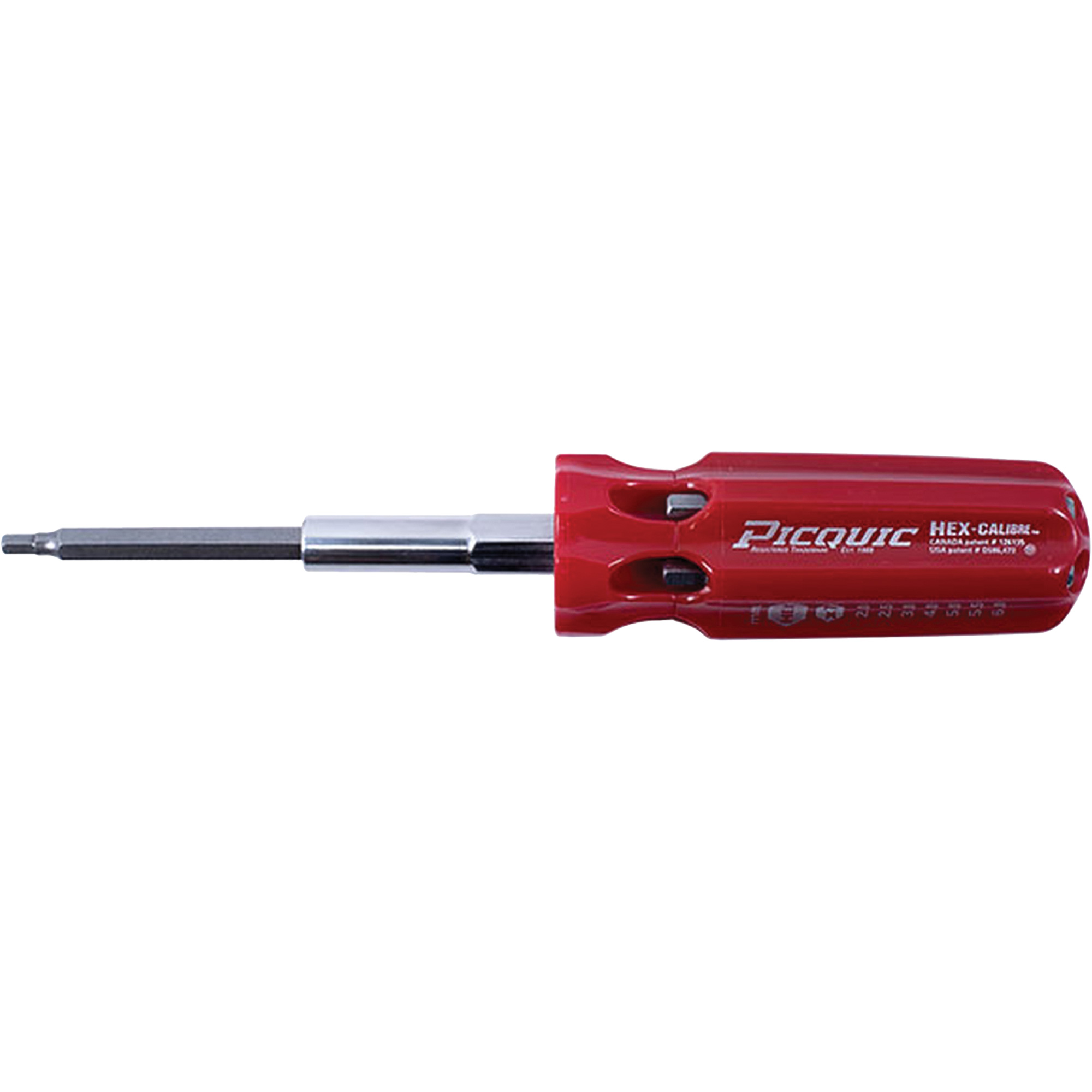 Tournevis multi-embouts métriques Hex-CalibreMC, Prise Plastique