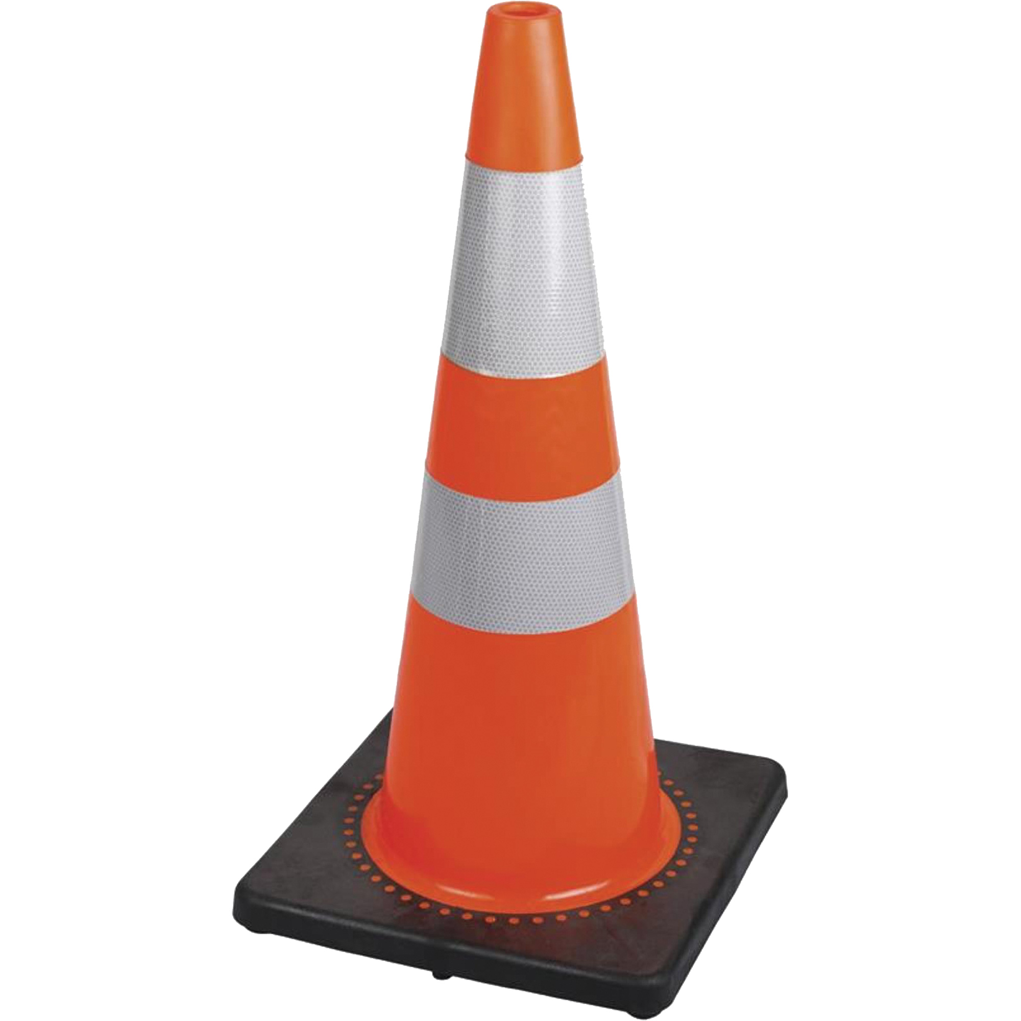 183 Cône de sécurité flexible de première qualité, 28", Orange, Bande(s) réfléchissante(s) 4" & 6"