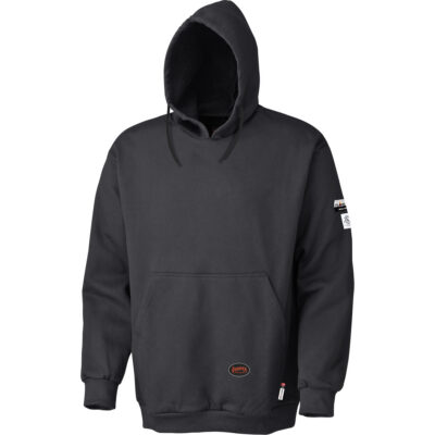 335 Chandail à capuche ignifugé, Hommes, Grand, Noir, 22 cal/cm²