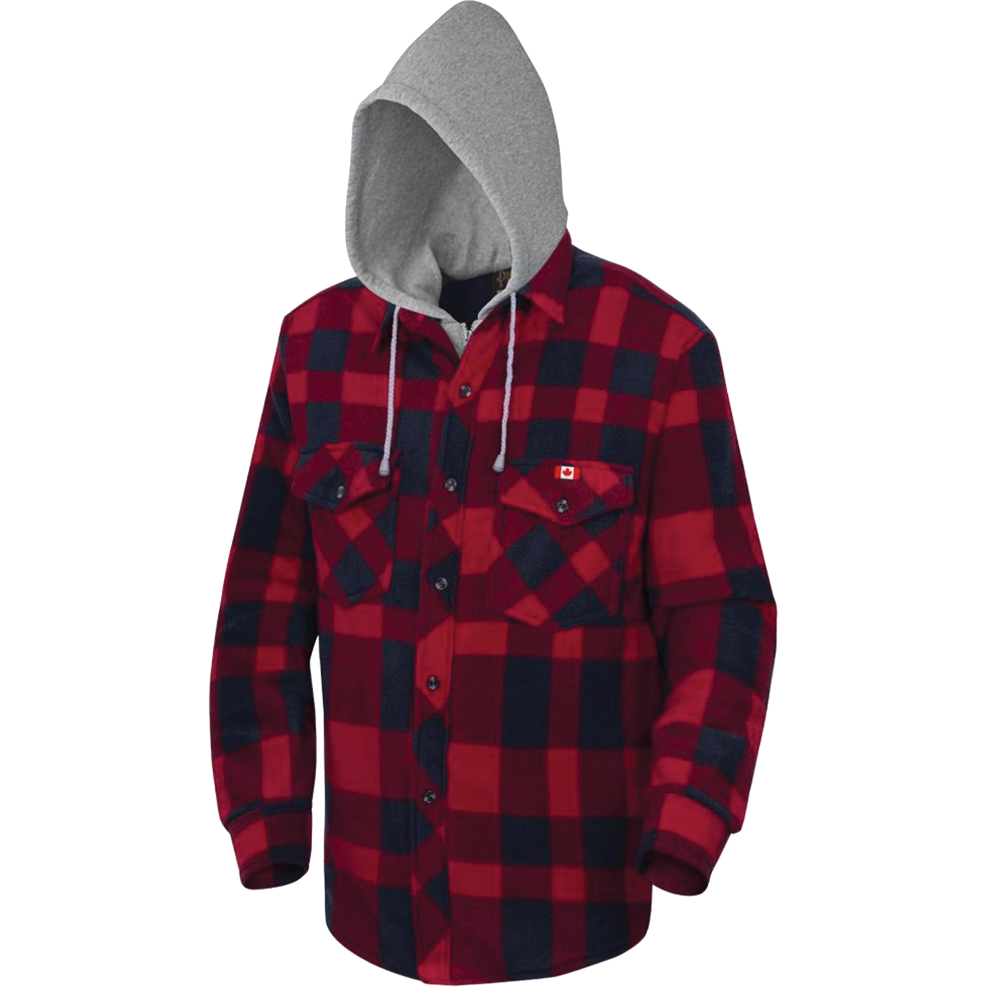 415RB Chemise à capuche matelassée, Hommes, 3T-Grand, Multicolore