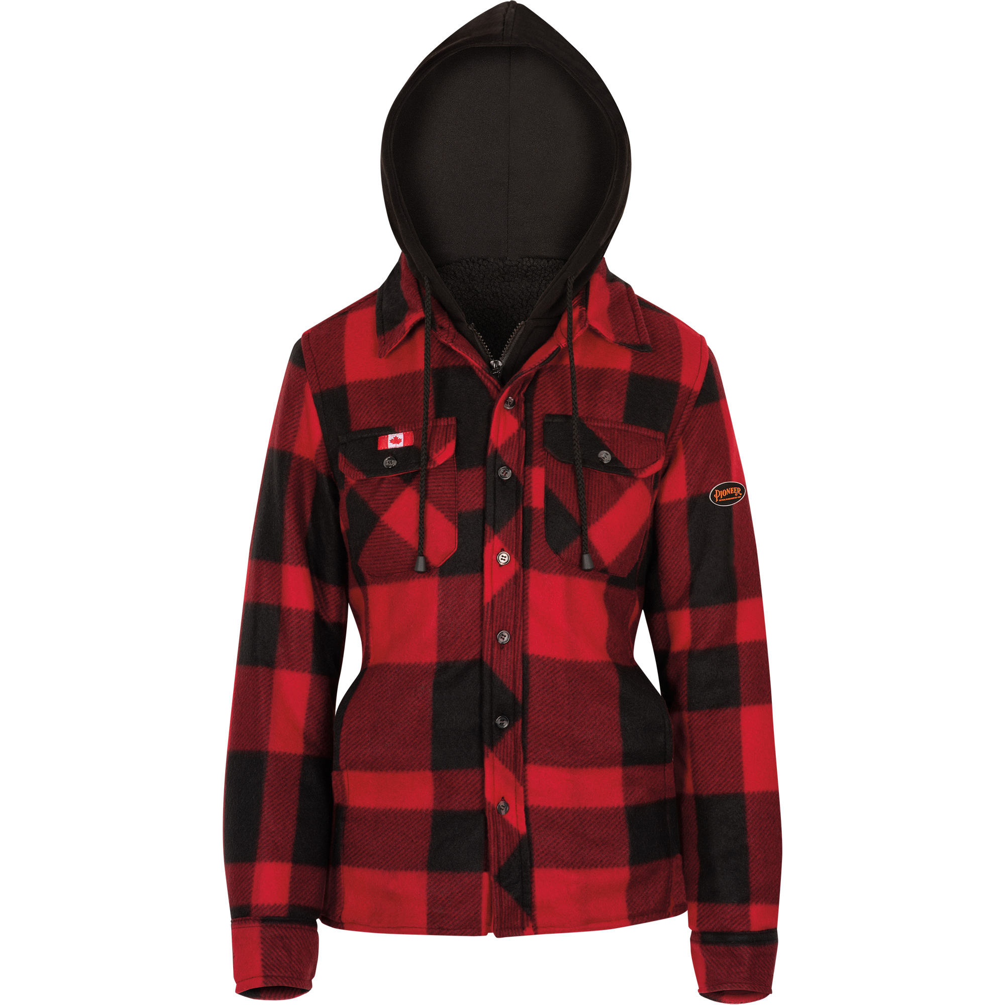 415RBW Chemise à capuche matelassée, Femmes, 4T-Grand, Multicolore
