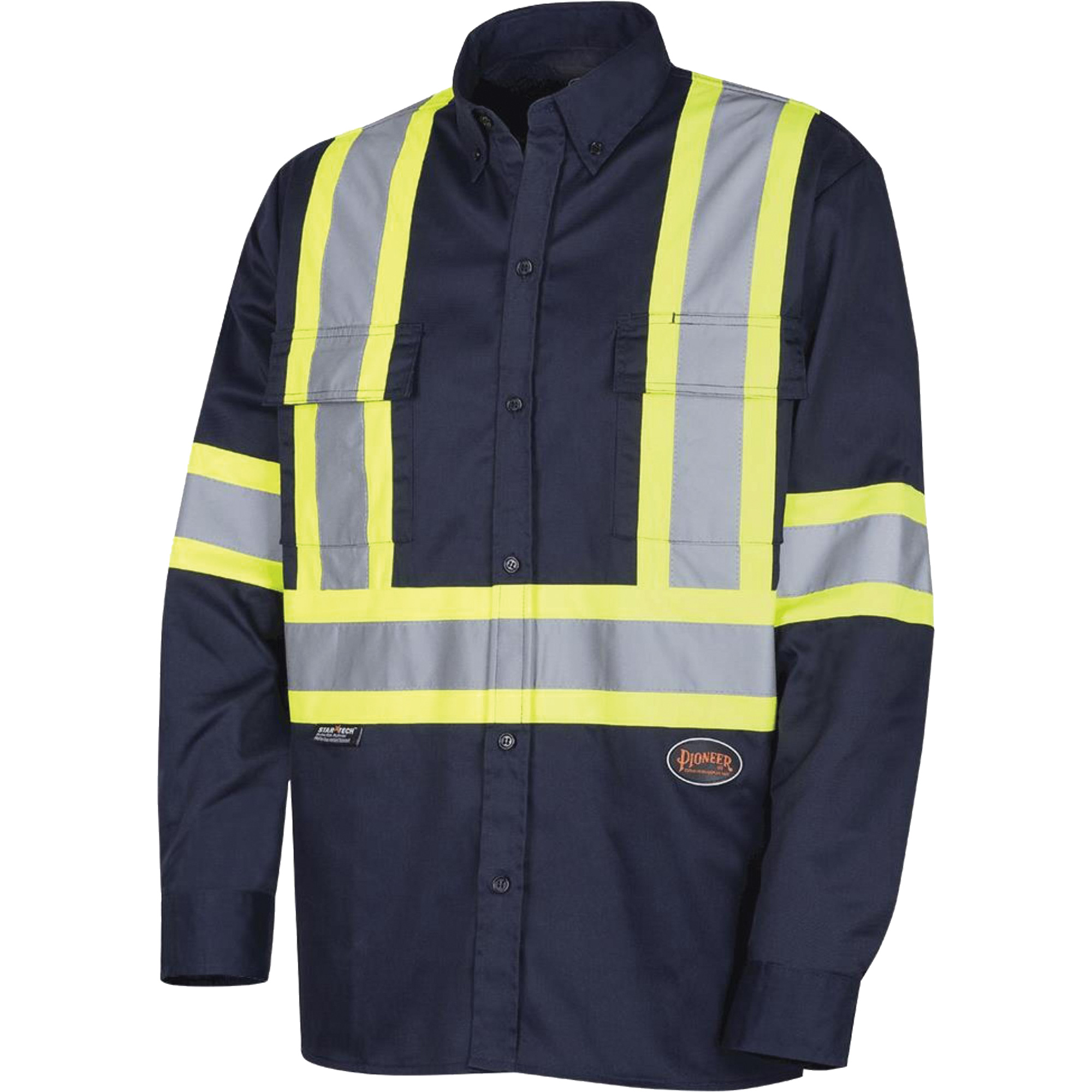 4414 Chemise de travail, Poly-coton, 4T-Grand, Bleu marin