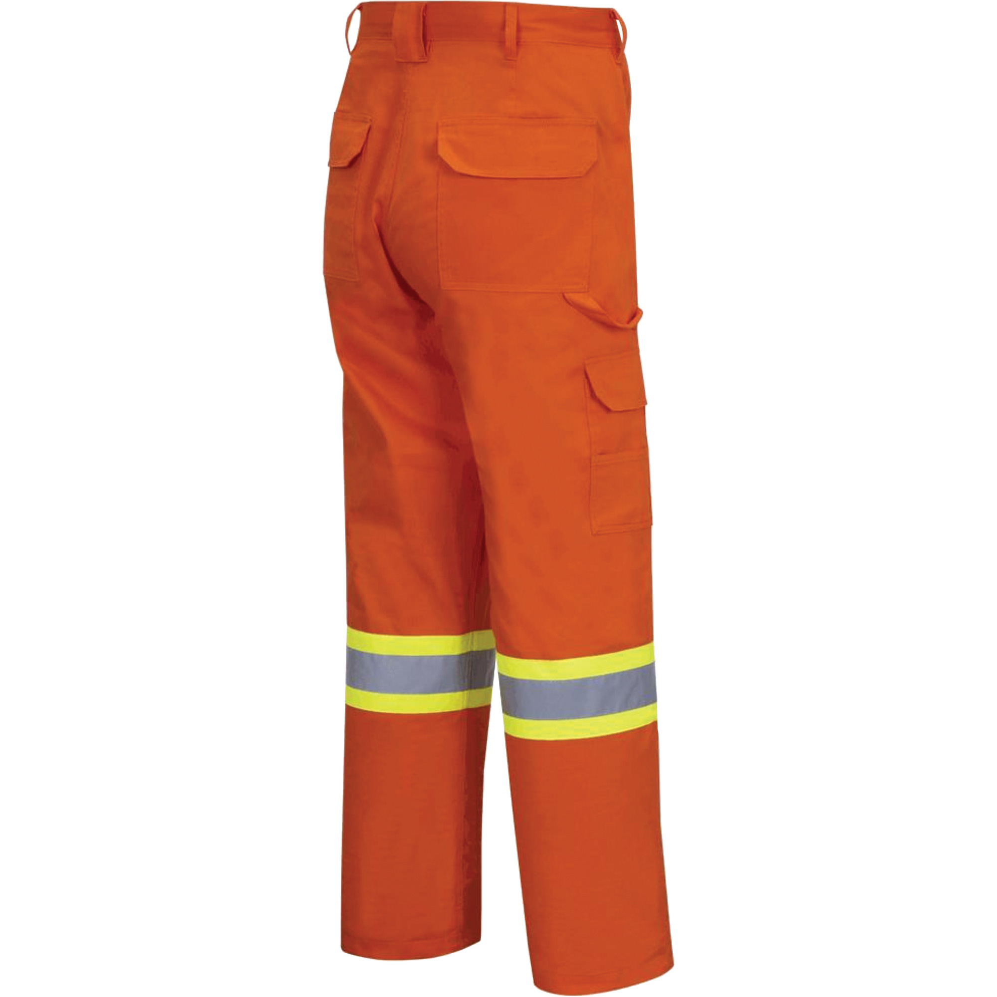4462 Pantalon cargo de sécurité brillant avec bande StarTechMD, Coton, 40, Orange haute visibilité