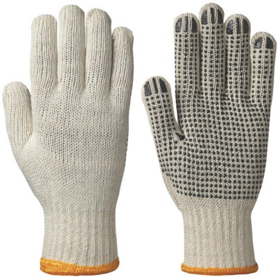 501 Gants tricotés à points sur la paume, Poly/coton, Grand