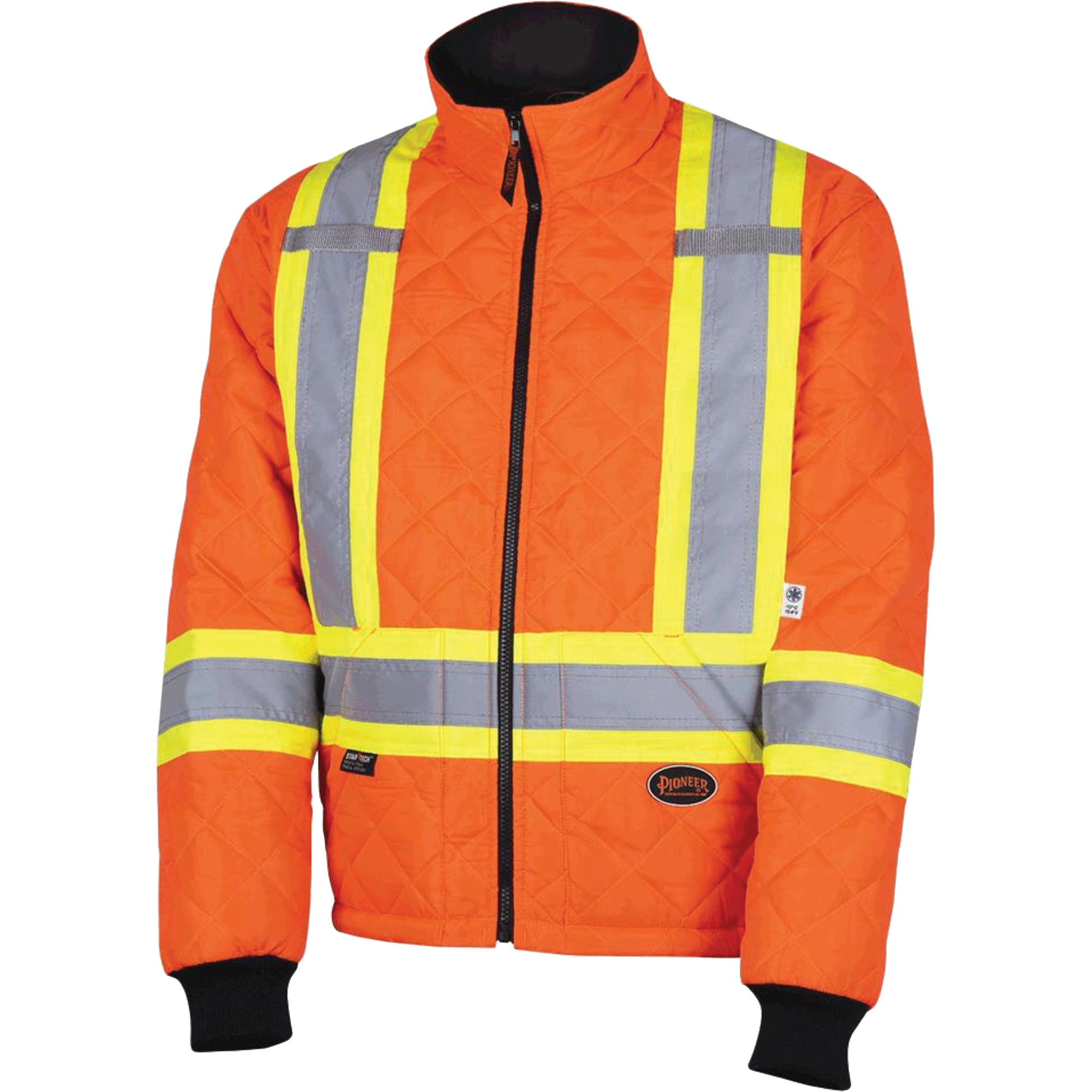 5015A Manteau matelassé pour congélateur, Polyester, Orange haute visibilité, Moyen