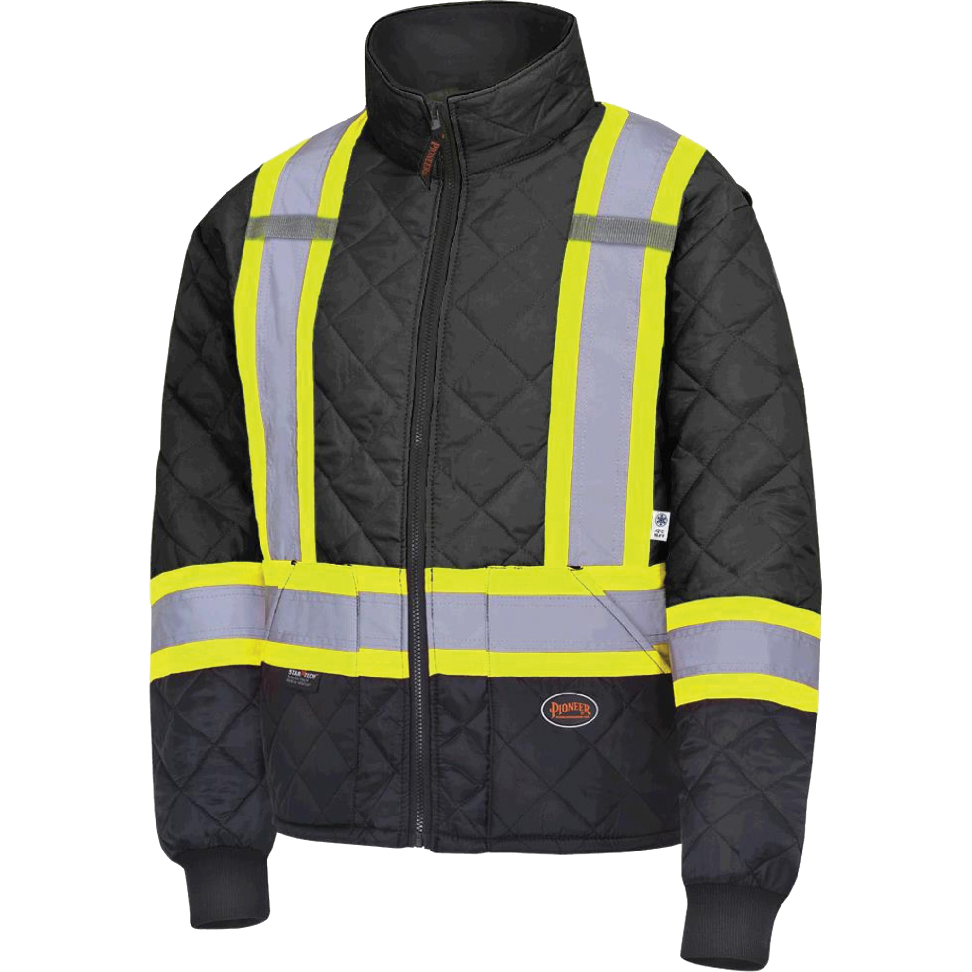 5017 Manteau matelassé pour congélateur, Polyester, Noir, T-petit