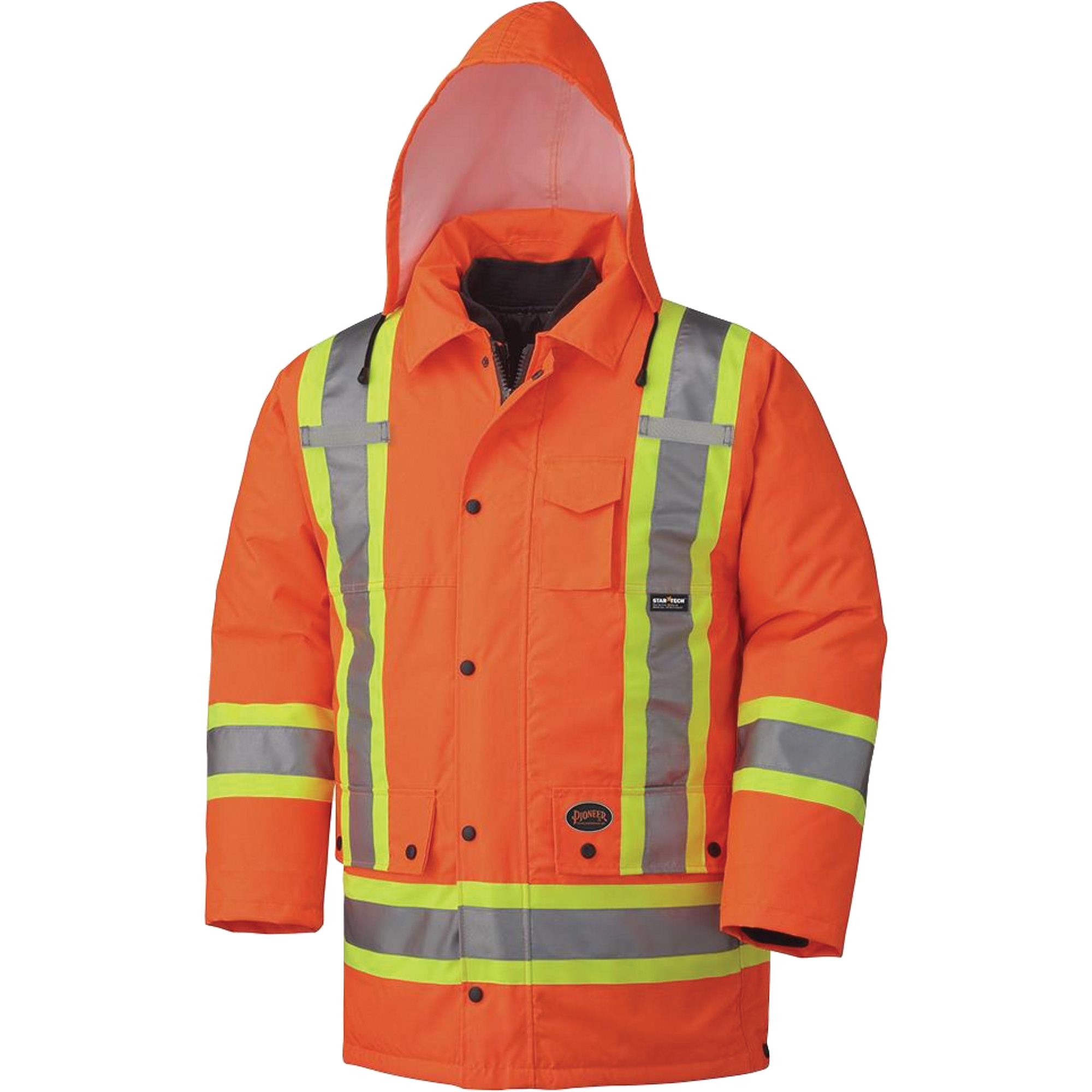 5020 Manteau imperméable 7 en 1, Orange haute visibilité, 5T-Grand