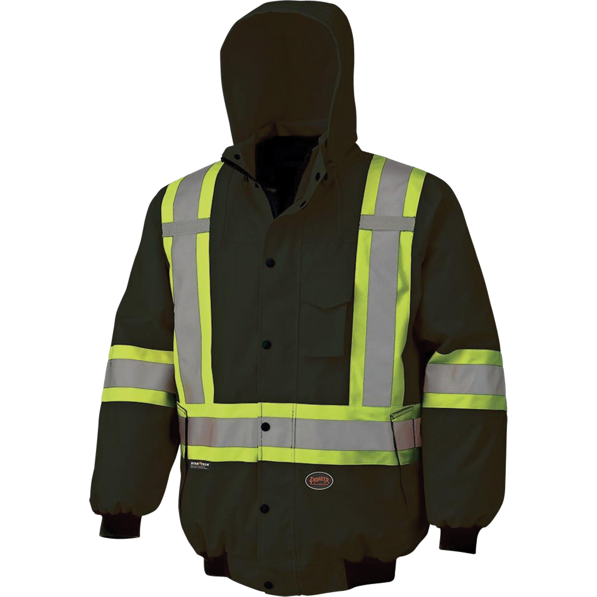 5026 Veste aviateur imperméable 7 en 1, Polyester, Noir, 4T-Grand