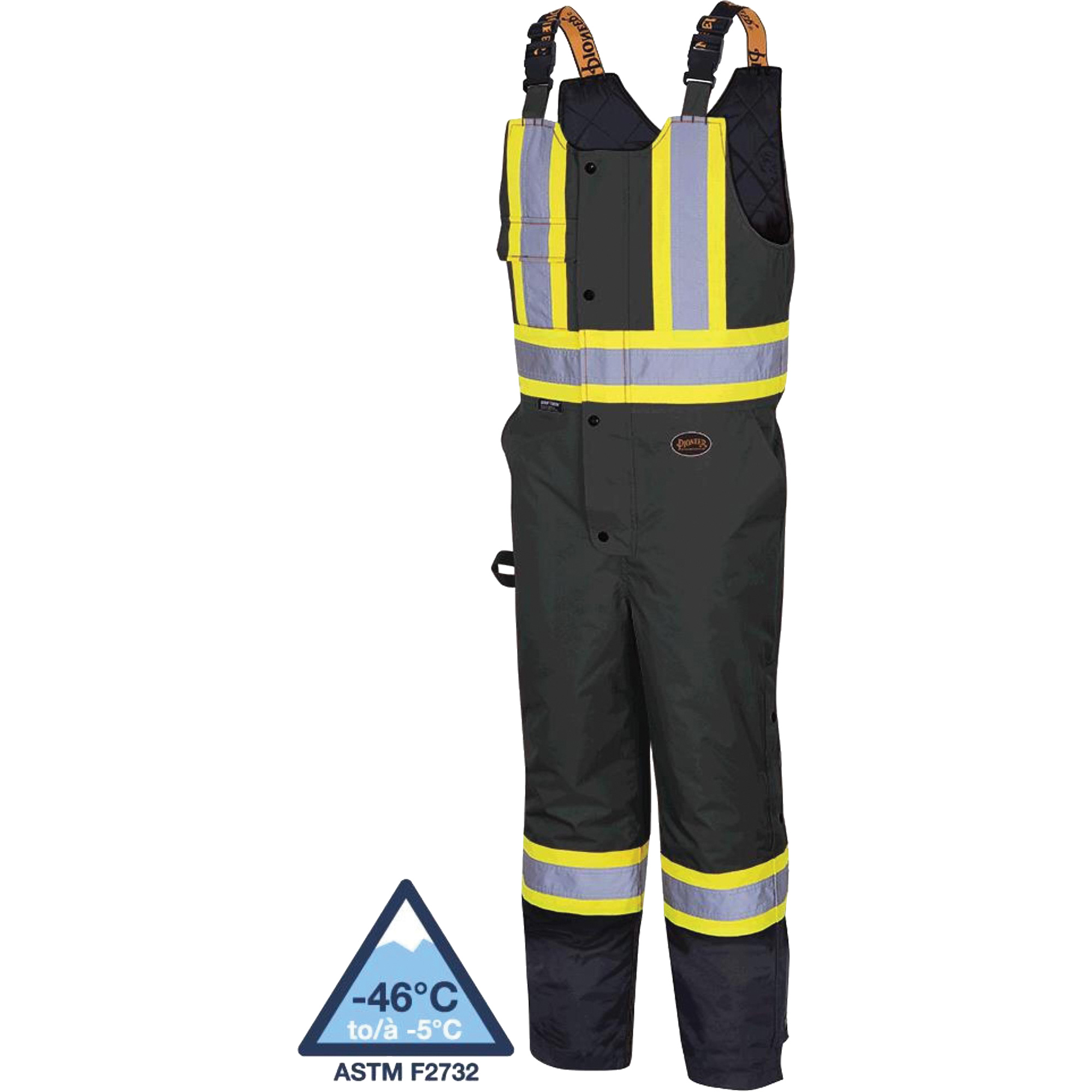 5042 Salopettes matelassées imperméables, Polyester, Grand, Noir
