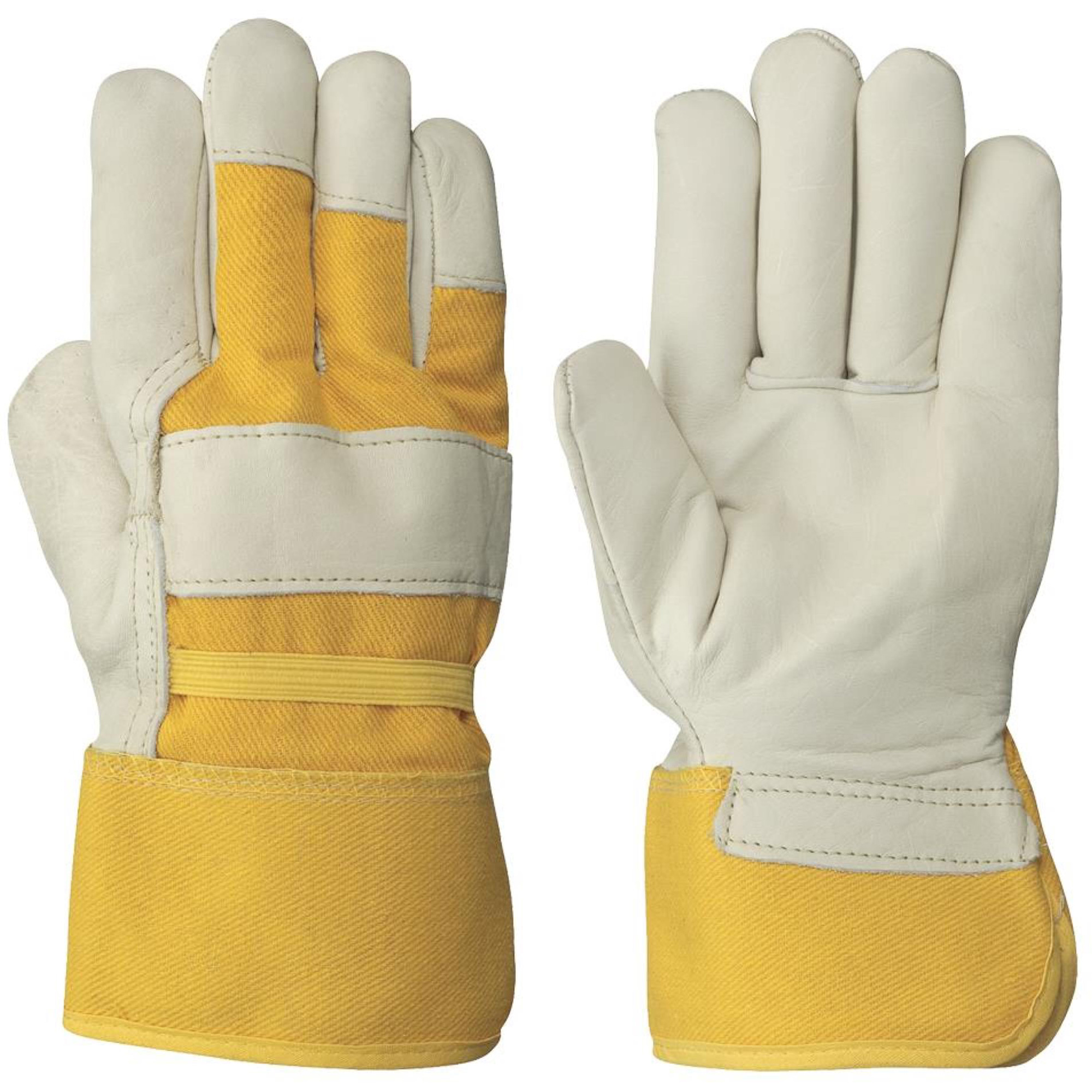 537FLRF Gants d'appareilleur isolés, Taille unique, Paume en Cuir fleur de vache, Doublure en Boa