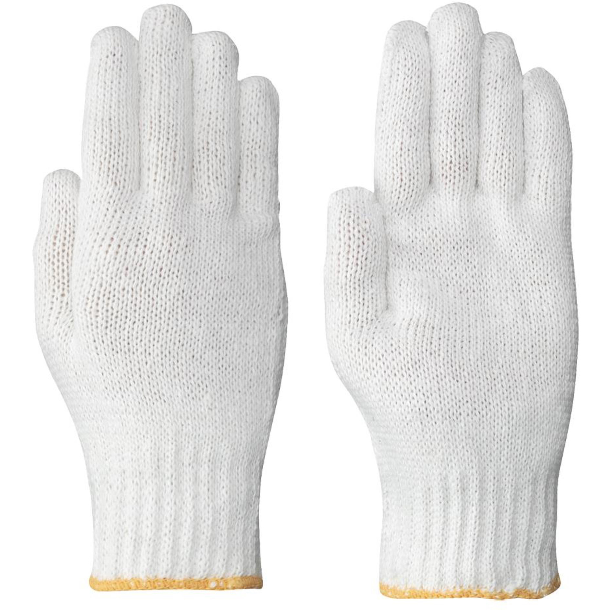540 Gants doublés en tricot, Poly/coton, Grand