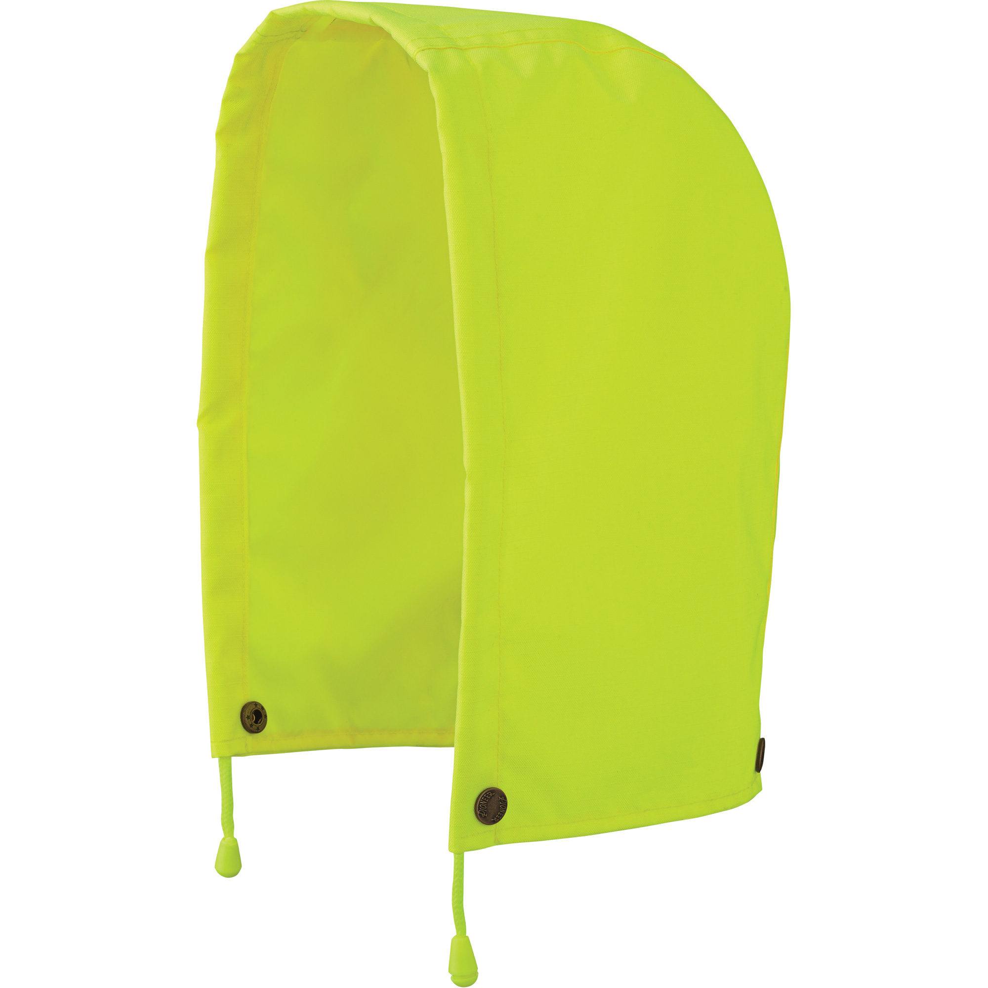 5401H Capuchon pour manteau de sécurité imperméable haute visibilité indéchirable en 300D trilobé, Jaune lime haute visibilité, Polyester
