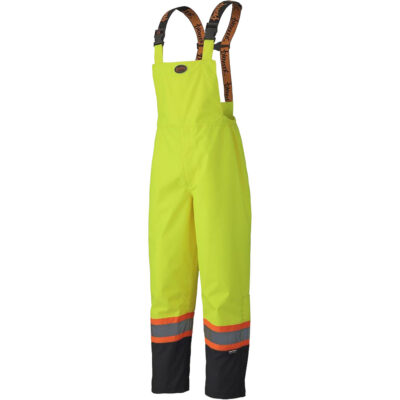 5405 Salopettes imperméables 300D Trilobal antidéchirure, Polyester, 4T-Grand, Jaune lime haute visibilité