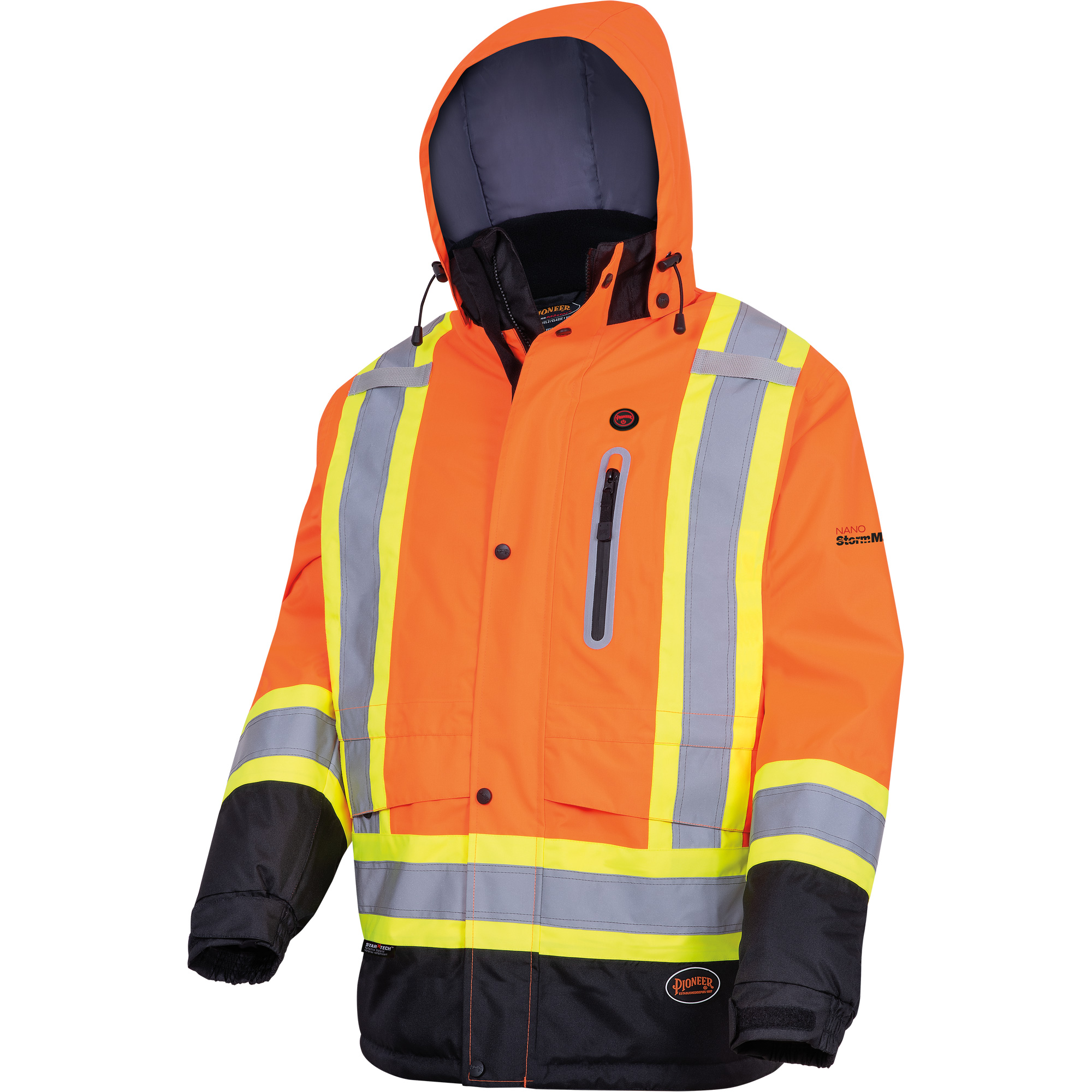 5407 Manteau de sécurité imperméable, isolée et chauffée, Hommes, 4T-Grand, Orange haute visibilité