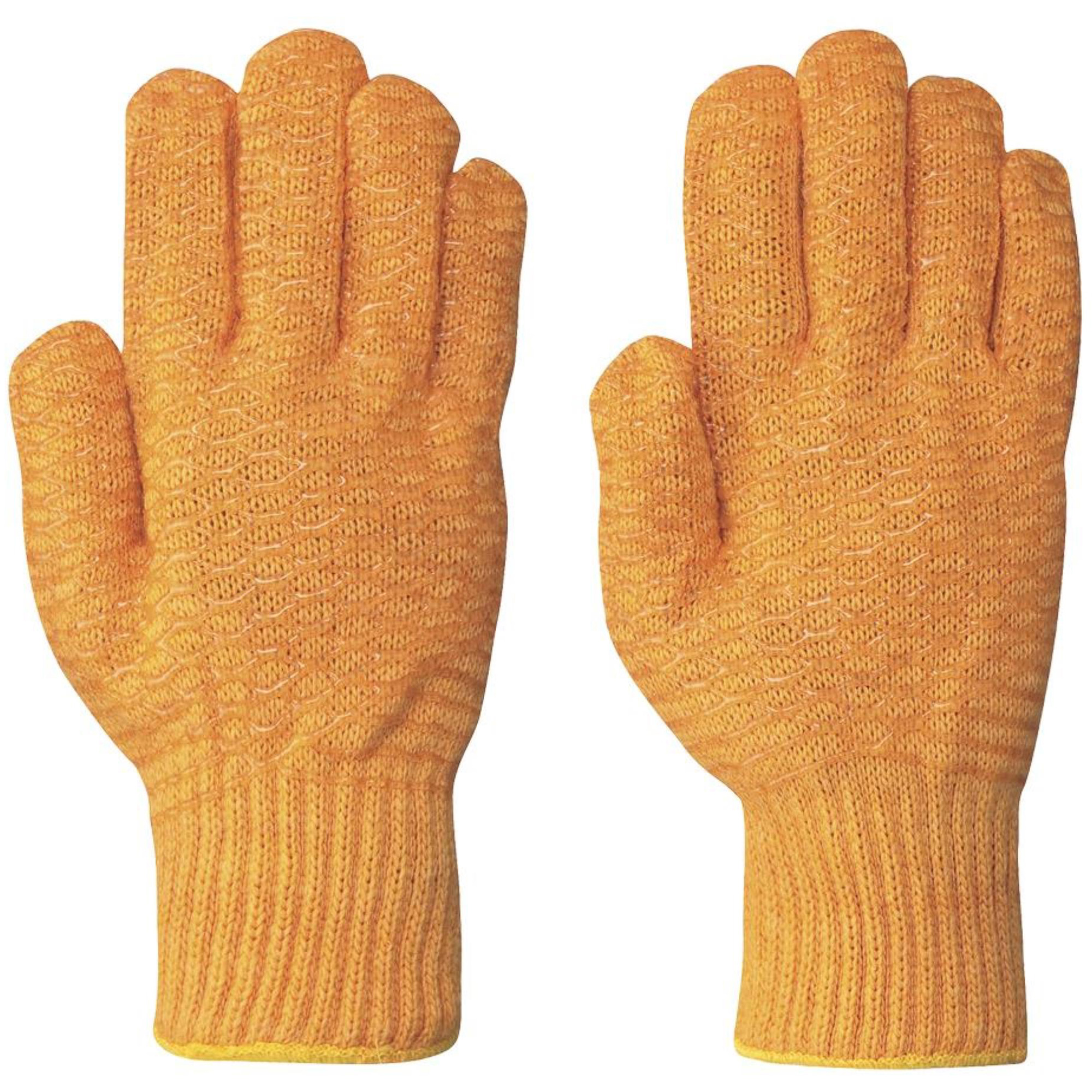 544 Gants en tricot croisé sans couture, Nylon, T-Grand