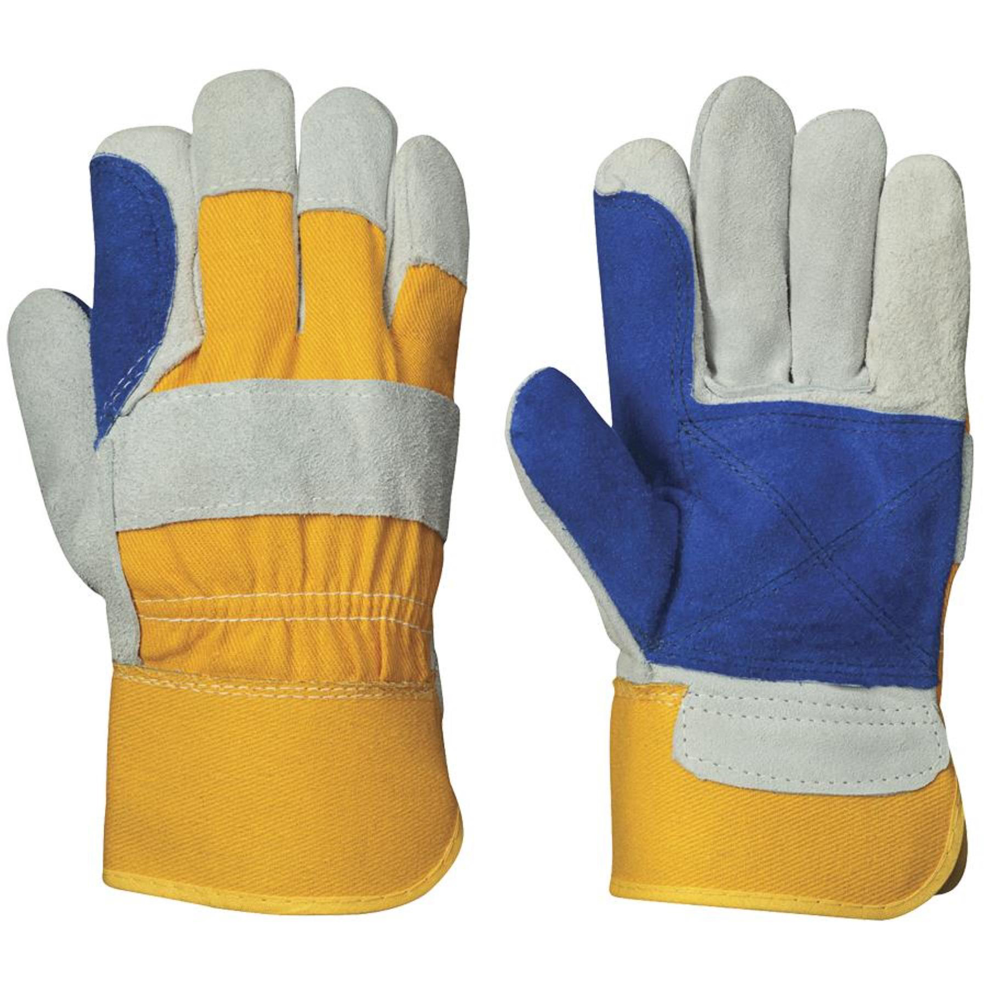 545 Gants d'ajusteur, Taille unique, Paume en Cuir de vache refendu