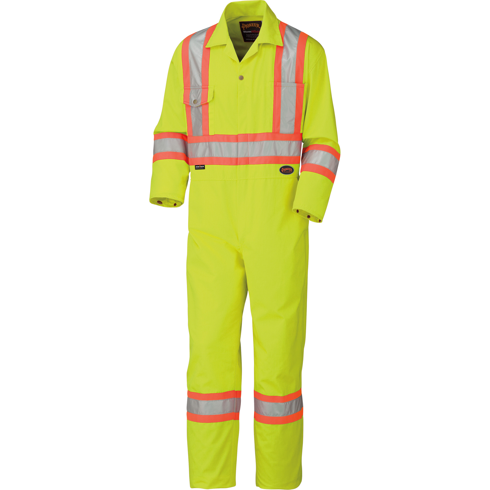 5512T Combinaison haute visibilité, 56 (grand taille), Jaune lime haute visibilité