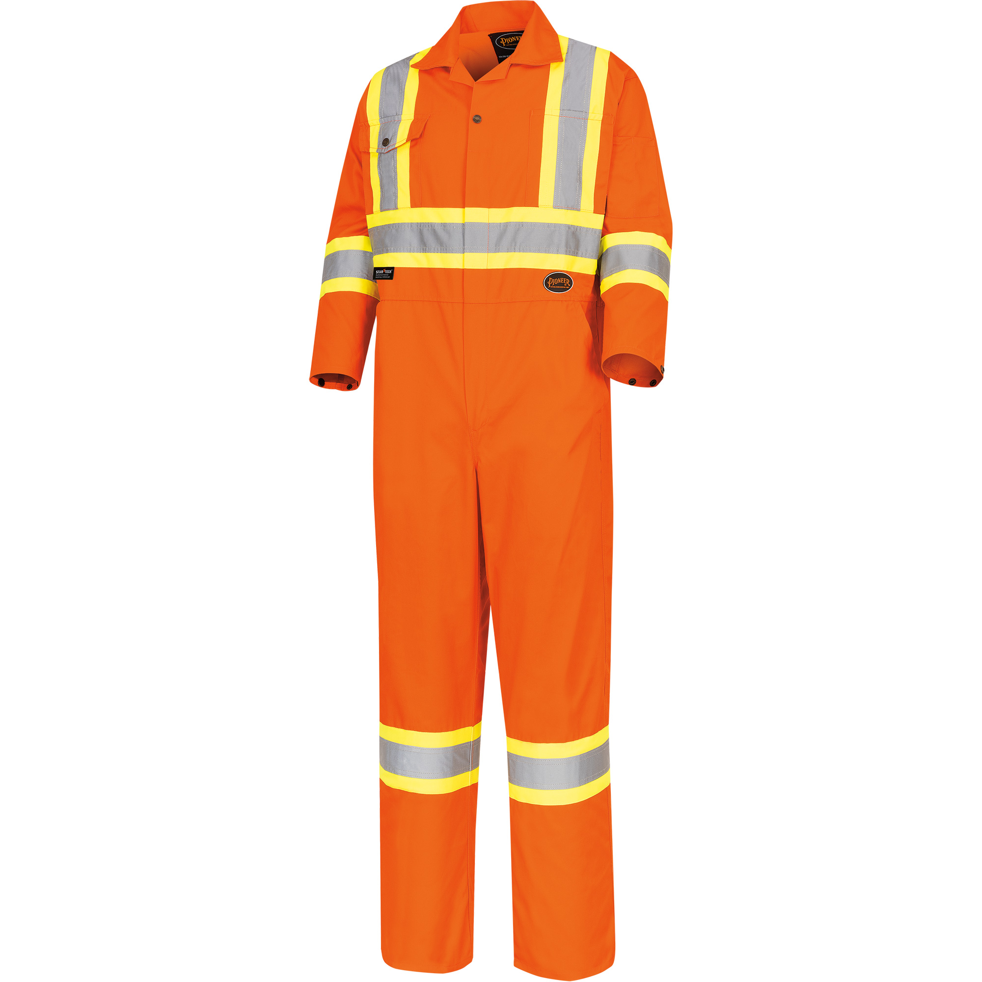 5514T Combinaison de sécurité haute visibilité, 66 (grande taille), Orange haute visibilité