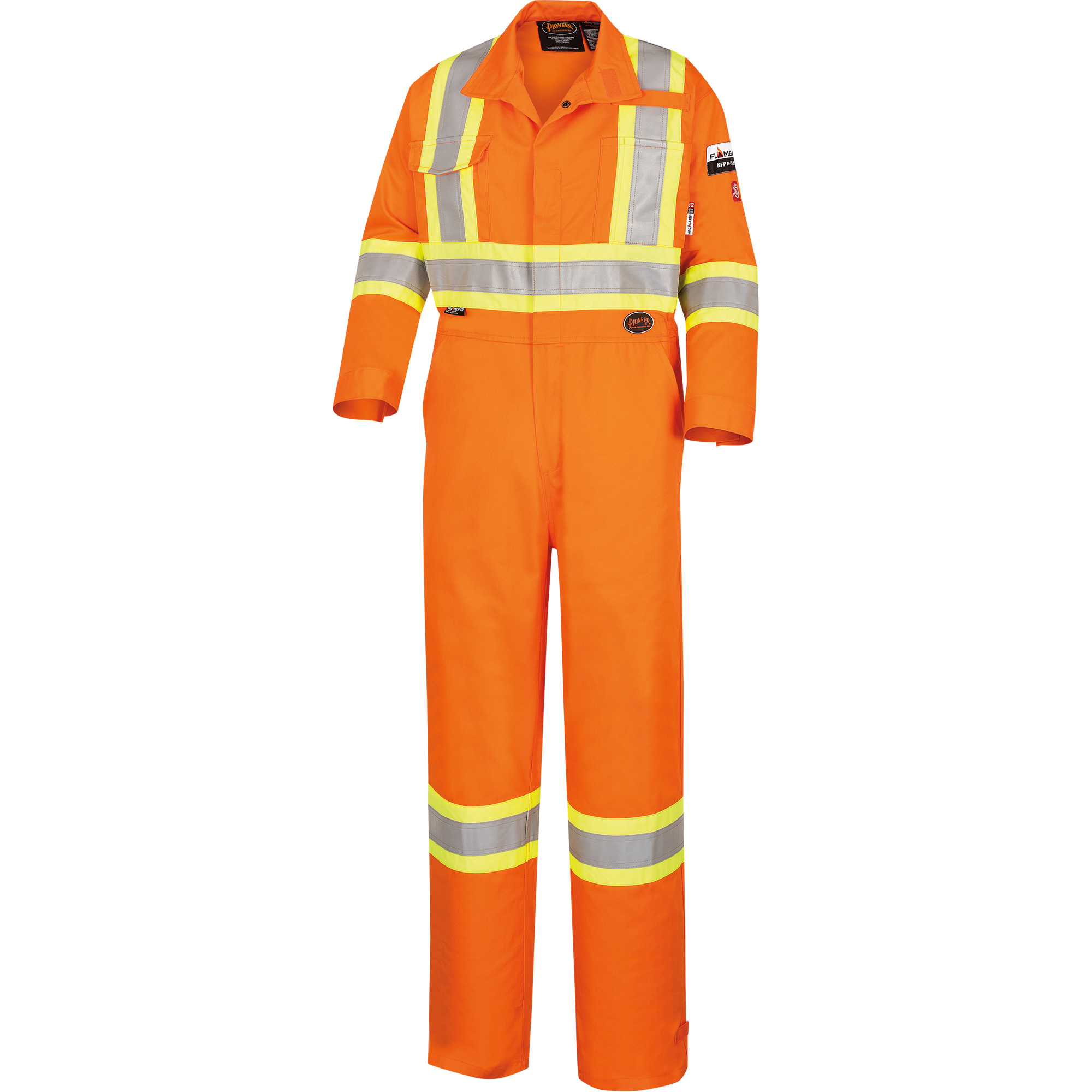 5555 Combinaison de sécurité à haute visibilité ignifuge et anti-arcs électriques, Taille 42, Orange haute visibilité, 11 cal/cm²