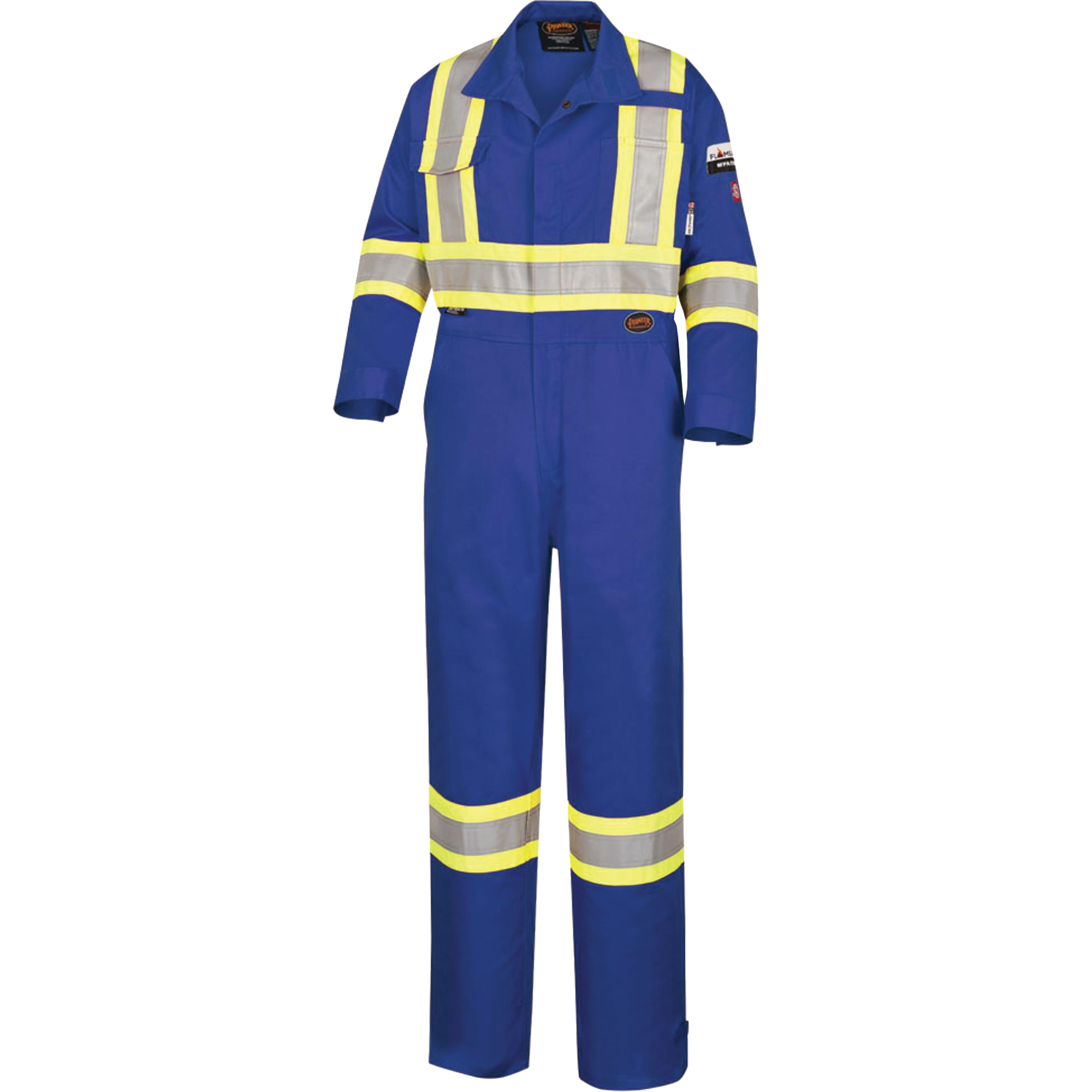 5558A Combinaison ignifuge à haute visibilité, Taille 48, Bleu royal, 11 cal/cm²